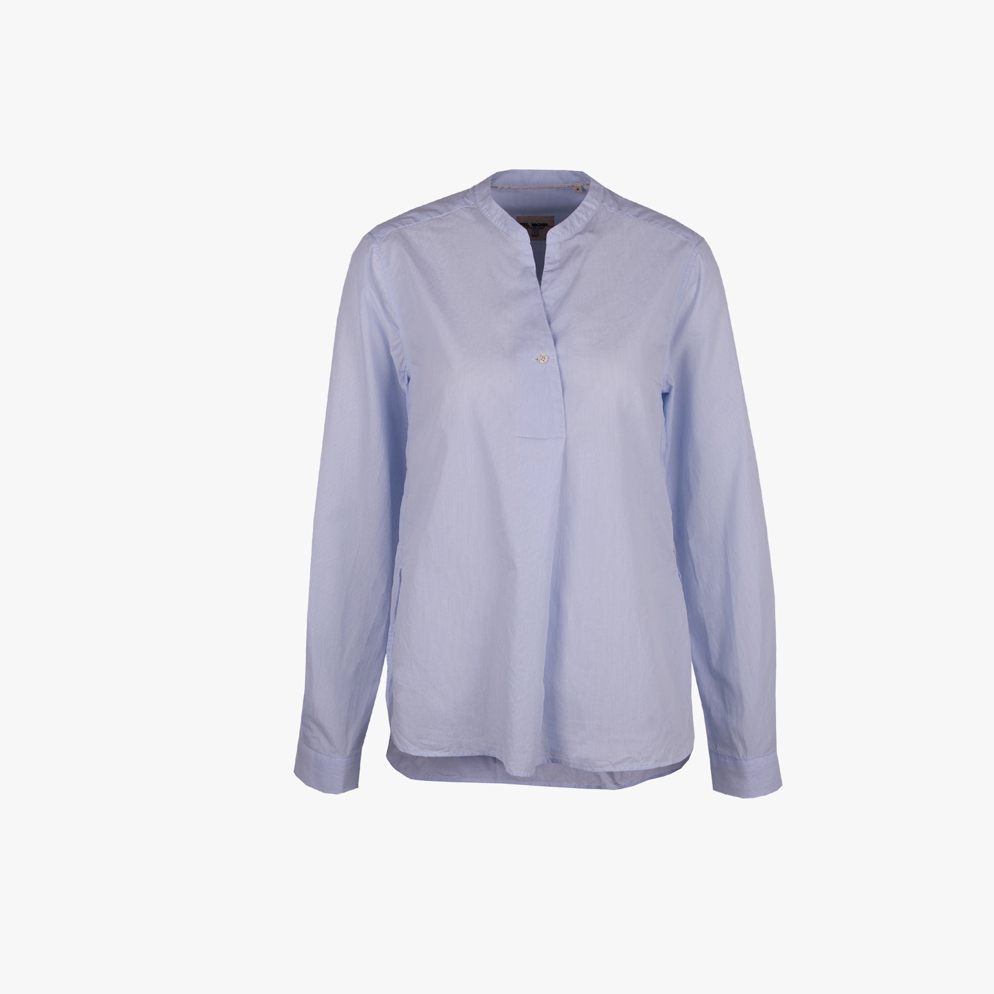 Fil Noir Bluse Finstripe | hellblau