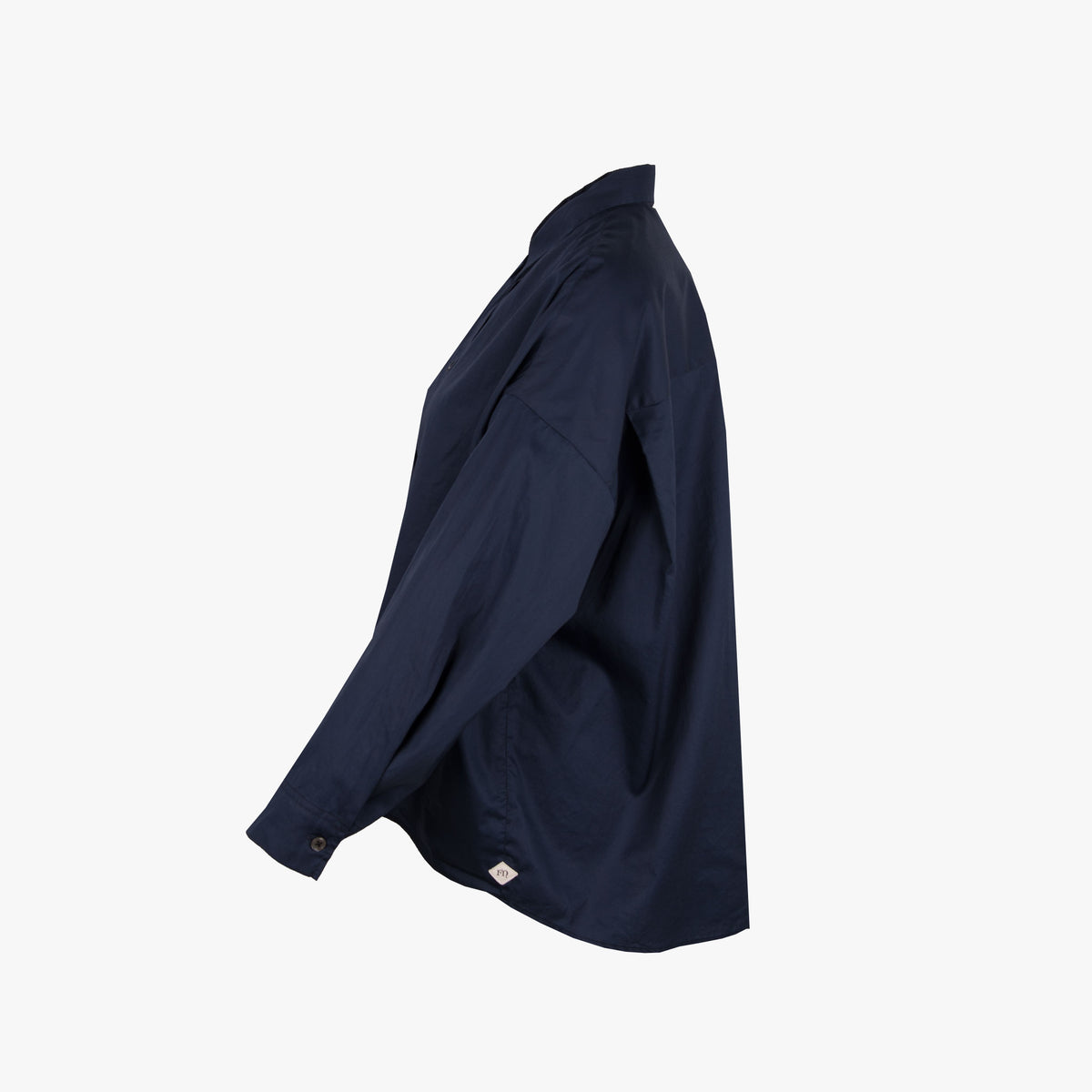 Fil Noir Bluse uni Heike | nachtblau