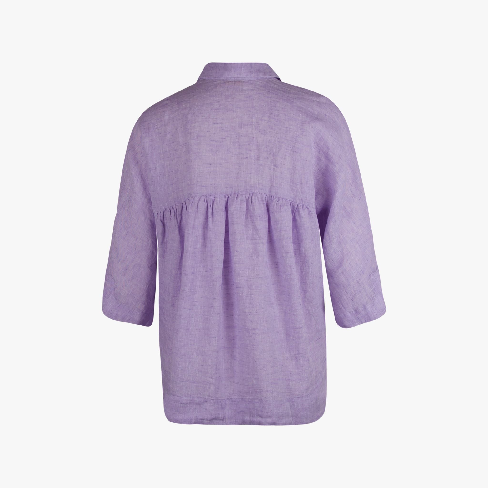 Fil Noir Leinenbluse | lila