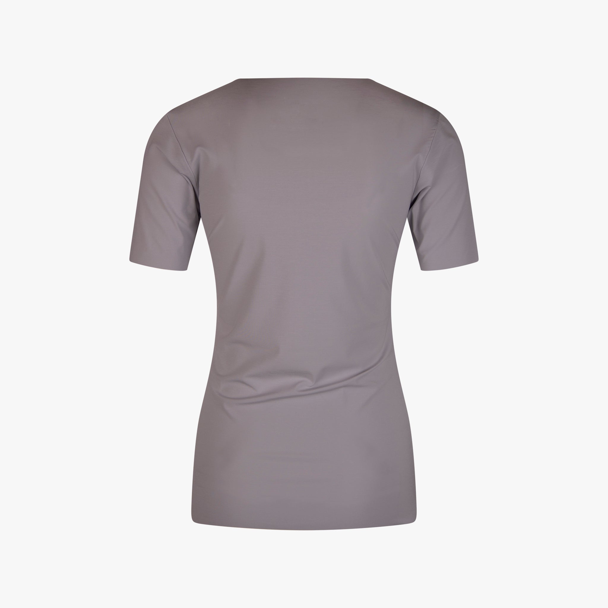 Fil Noir Rundhals Shirt Lasercut Kurzarm | grau