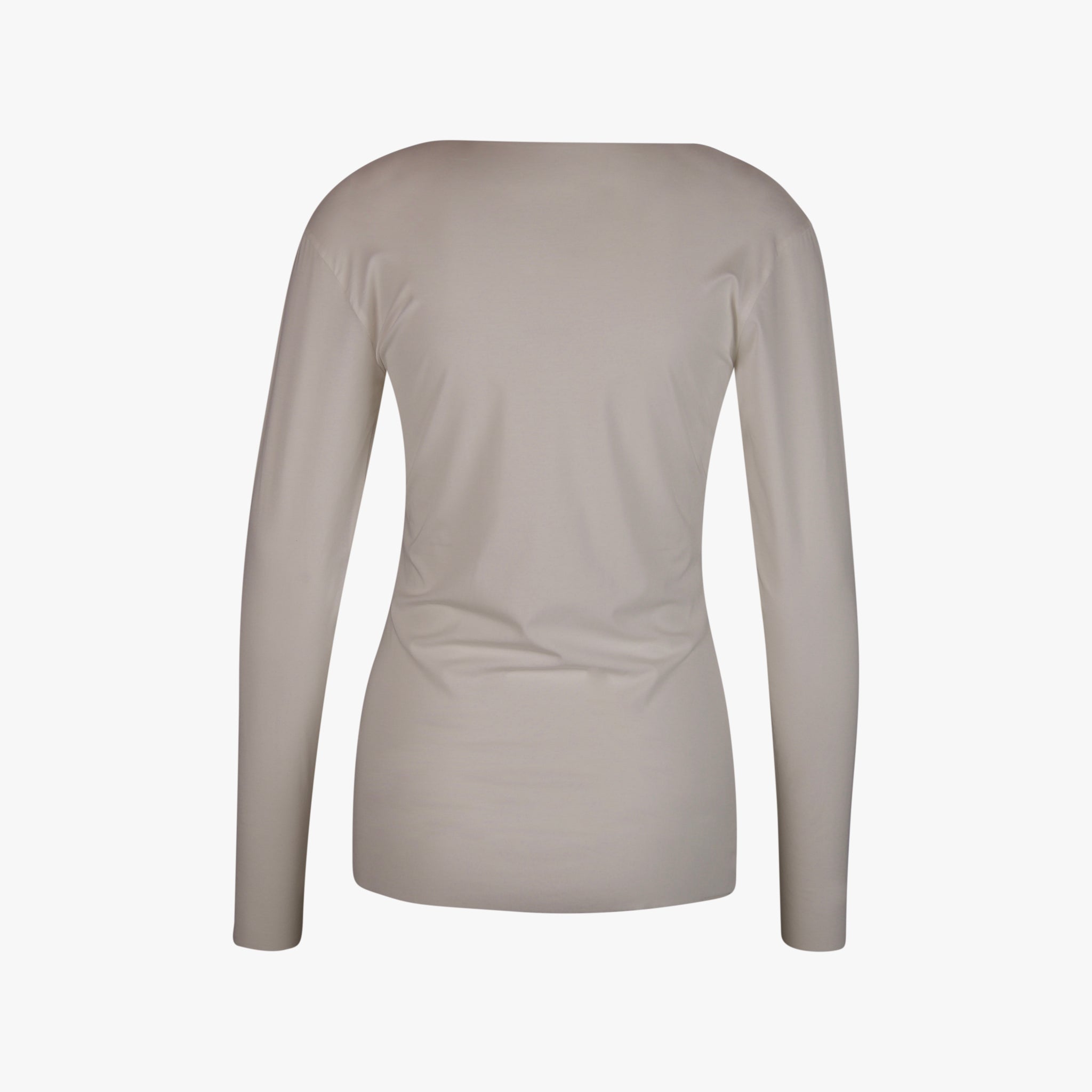 Fil Noir Rundhals Shirt Lasercut Langarm | offwhite