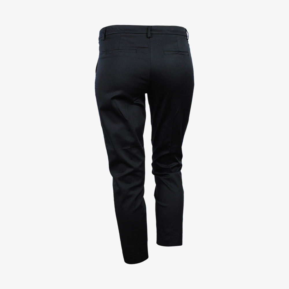 Hose Kylie Crop Split | schwarz