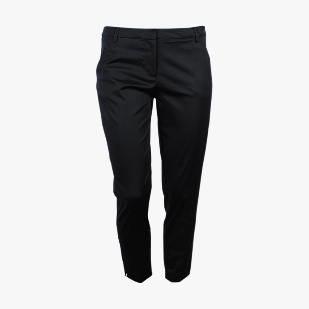 Hose Kylie Crop Split | schwarz