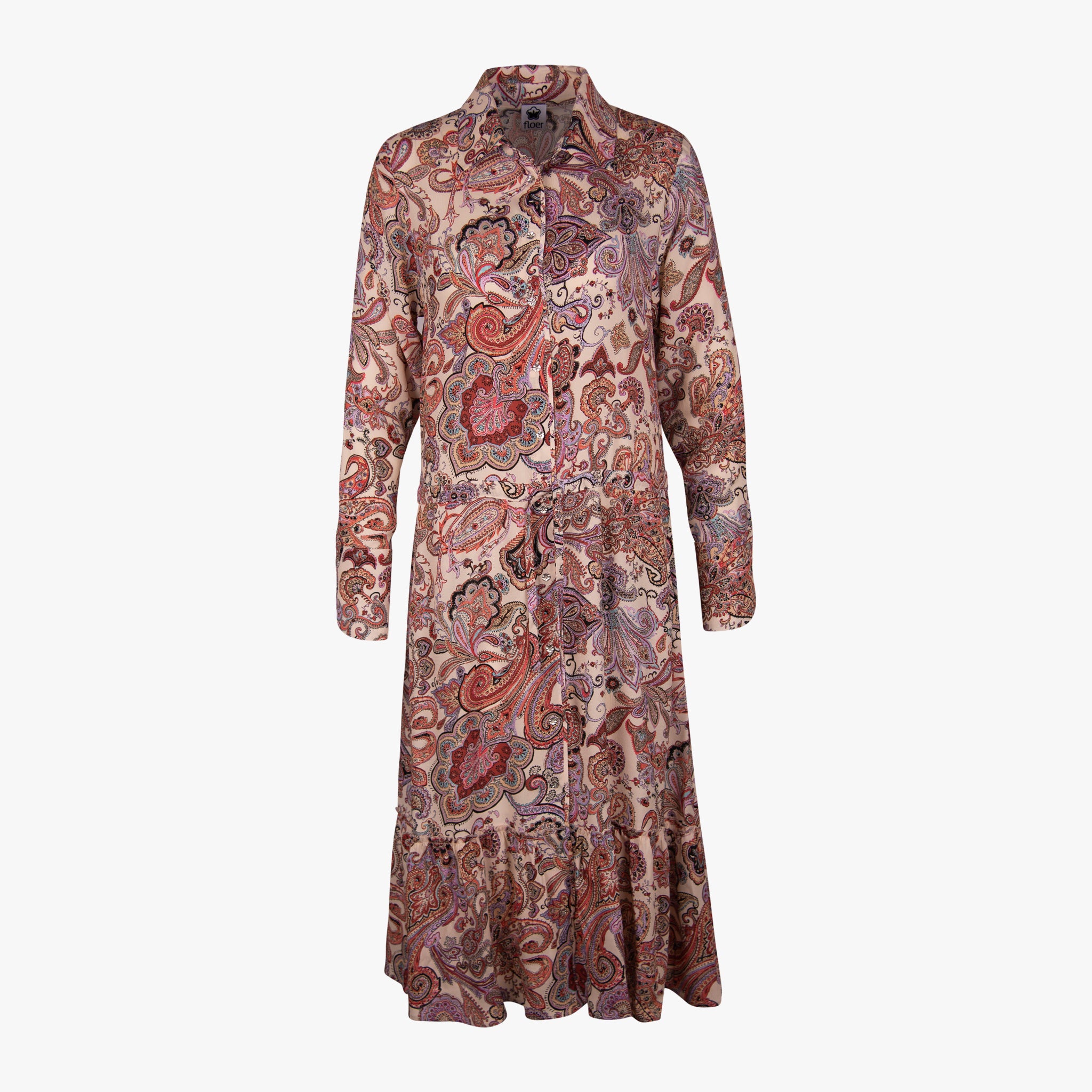 Floer Maxkleid Paisleyprint | multicolor