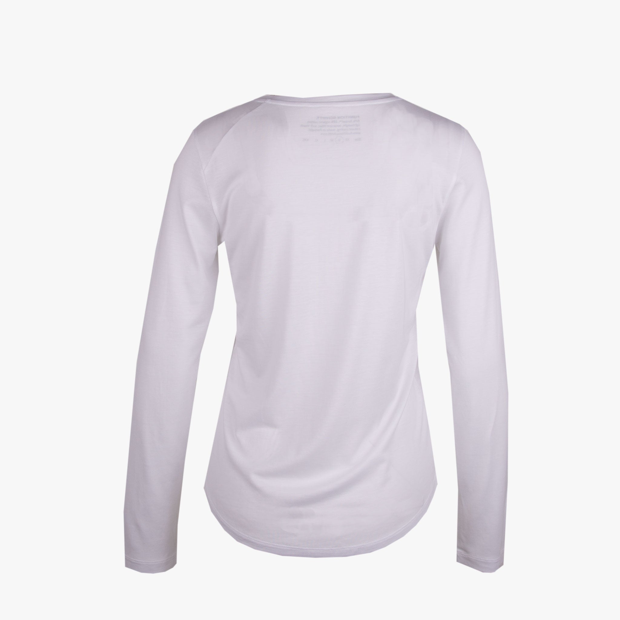 Funktion Schnitt Langarm Shirt | weiß