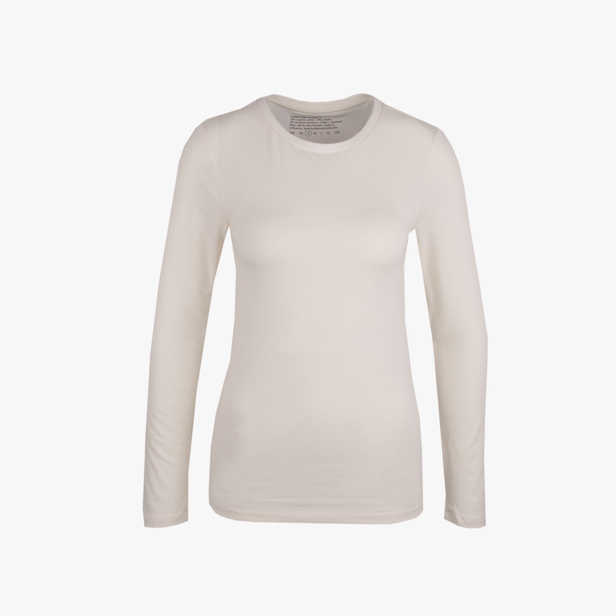 Funktion Schnitt Langarmshirt | weiß