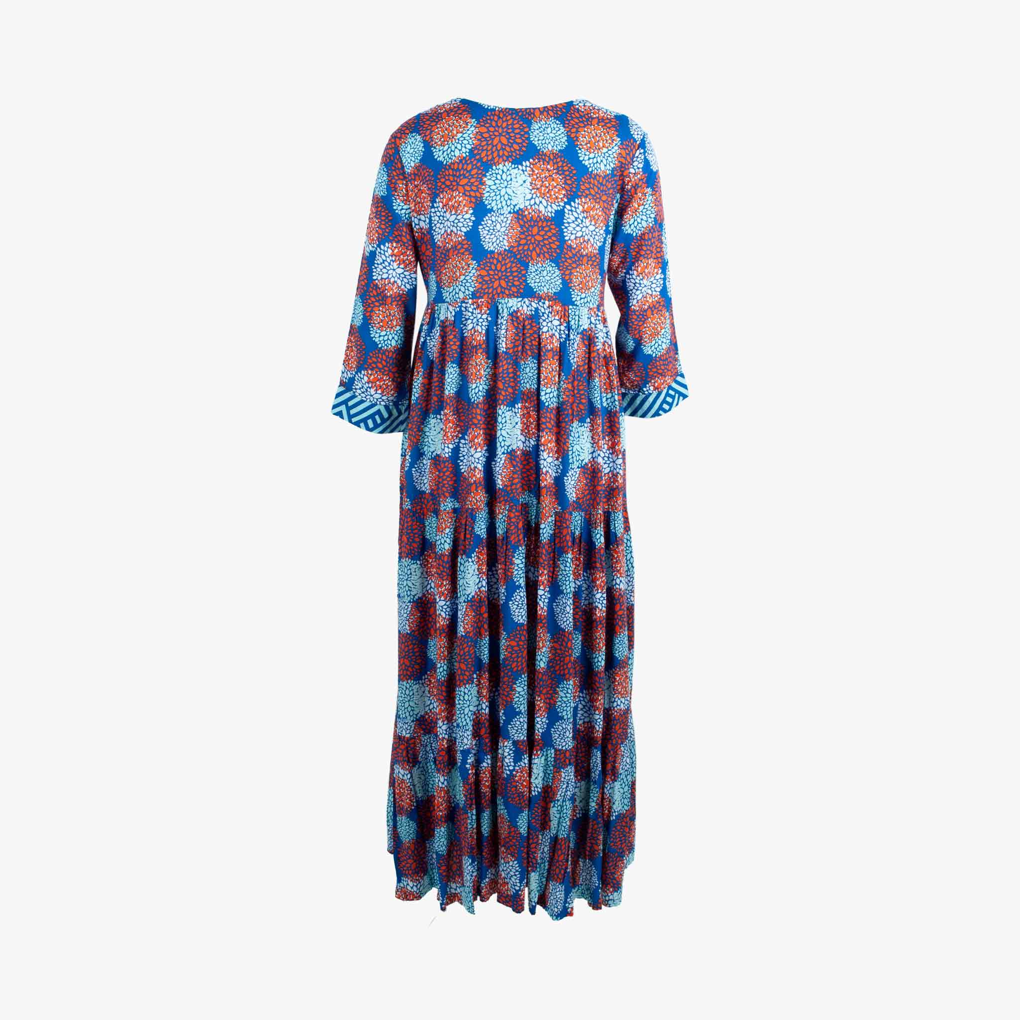 Genesis Maxikleid Print | blau