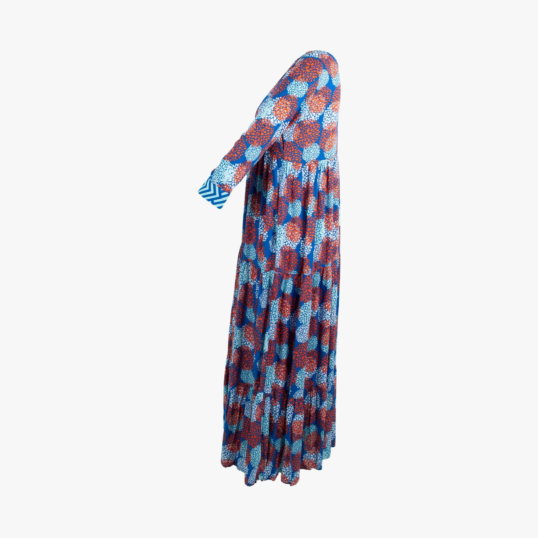 Genesis Maxikleid Print | blau