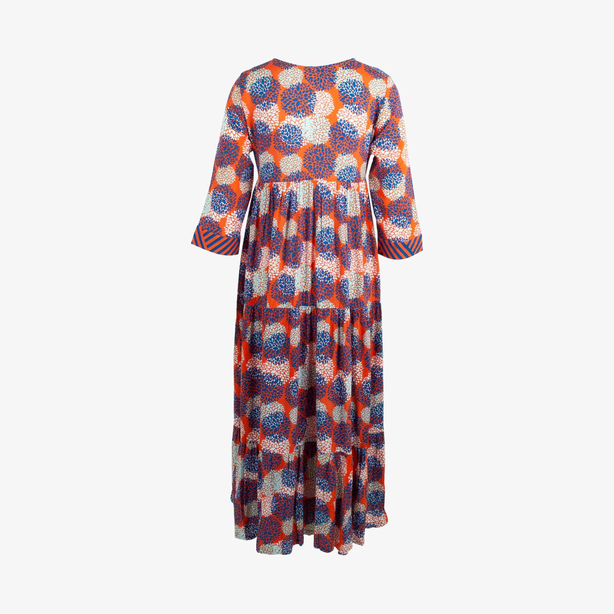 Genesis Maxikleid Print | orange