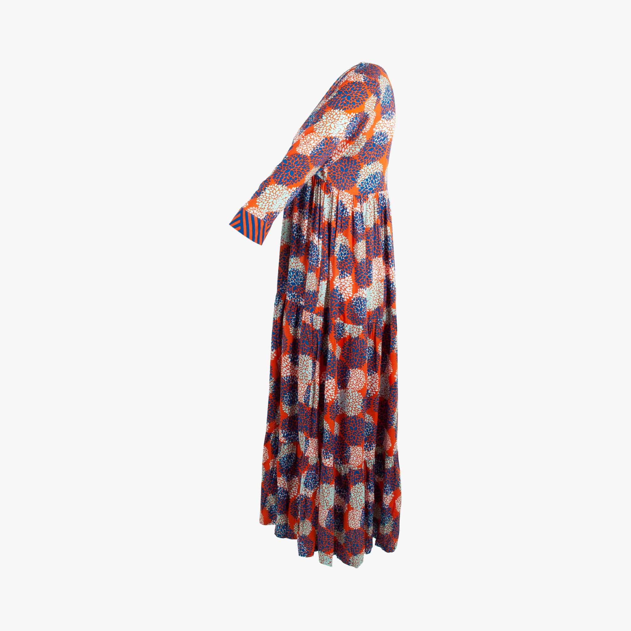 Genesis Maxikleid Print | orange