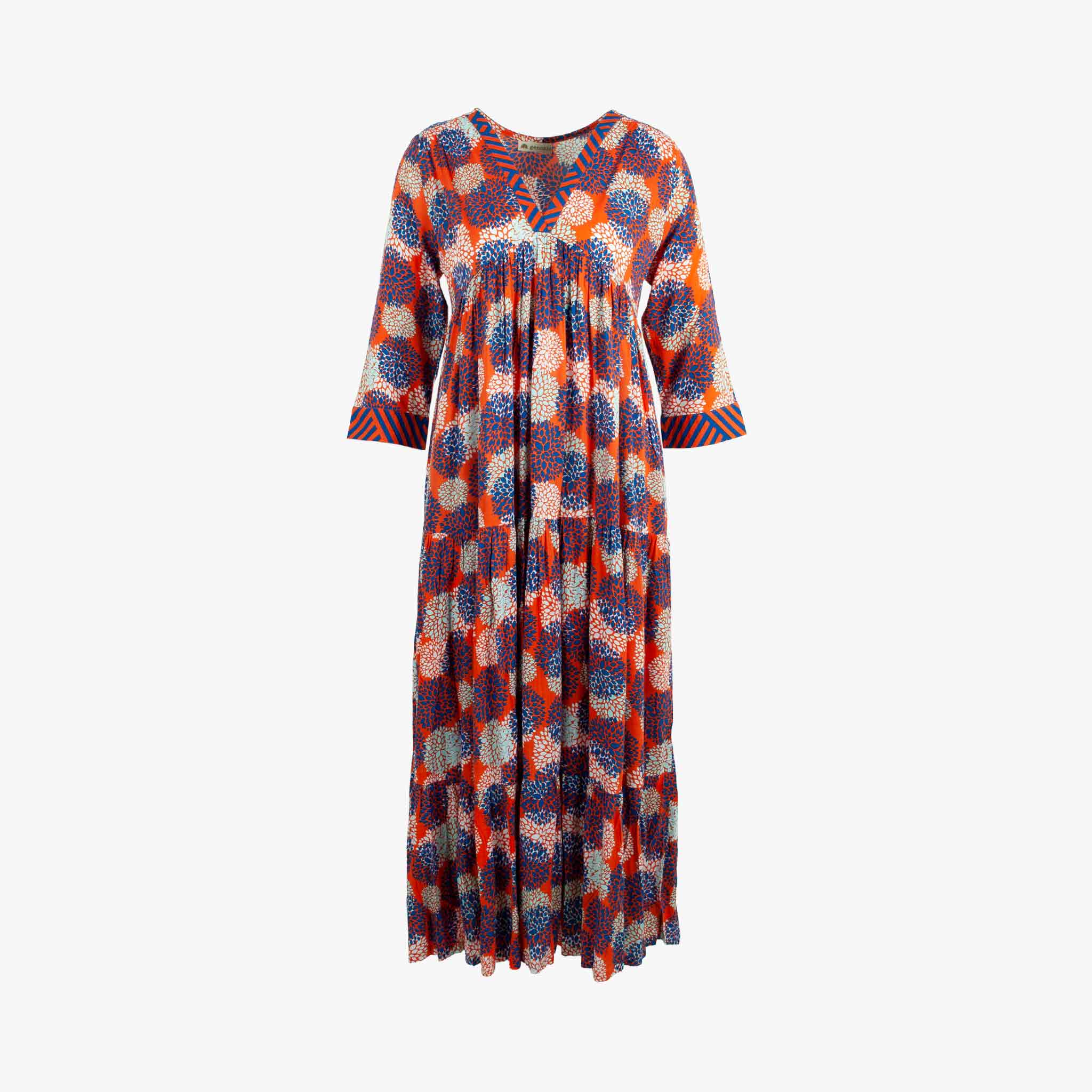 Genesis Maxikleid Print | orange