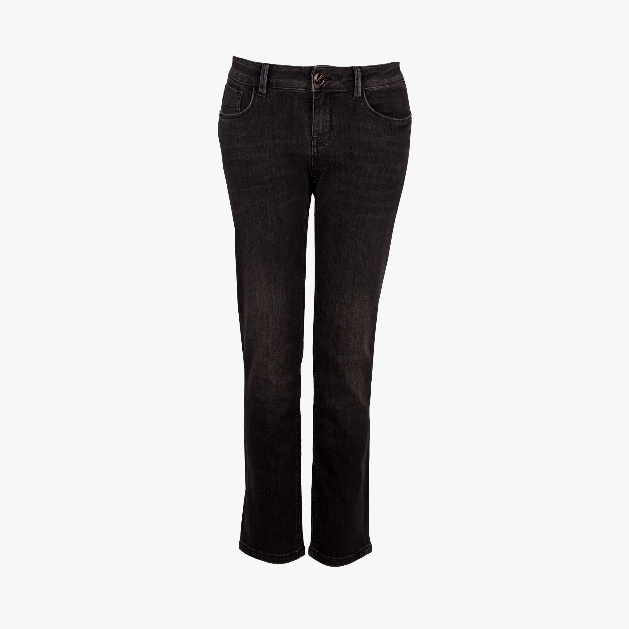 Goldgarn Jeans Straight Cut | schwarz