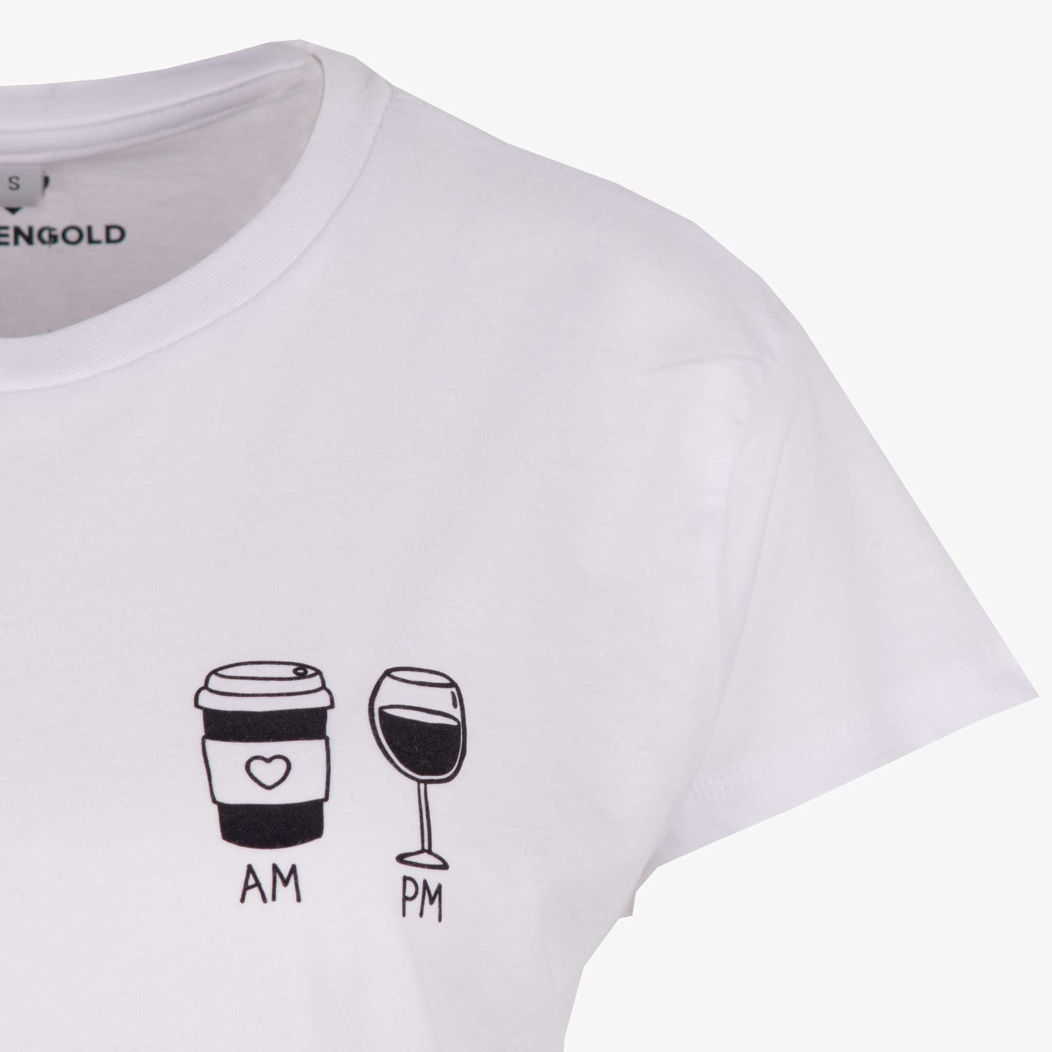 Gossengold Shirt AM PM | weiß