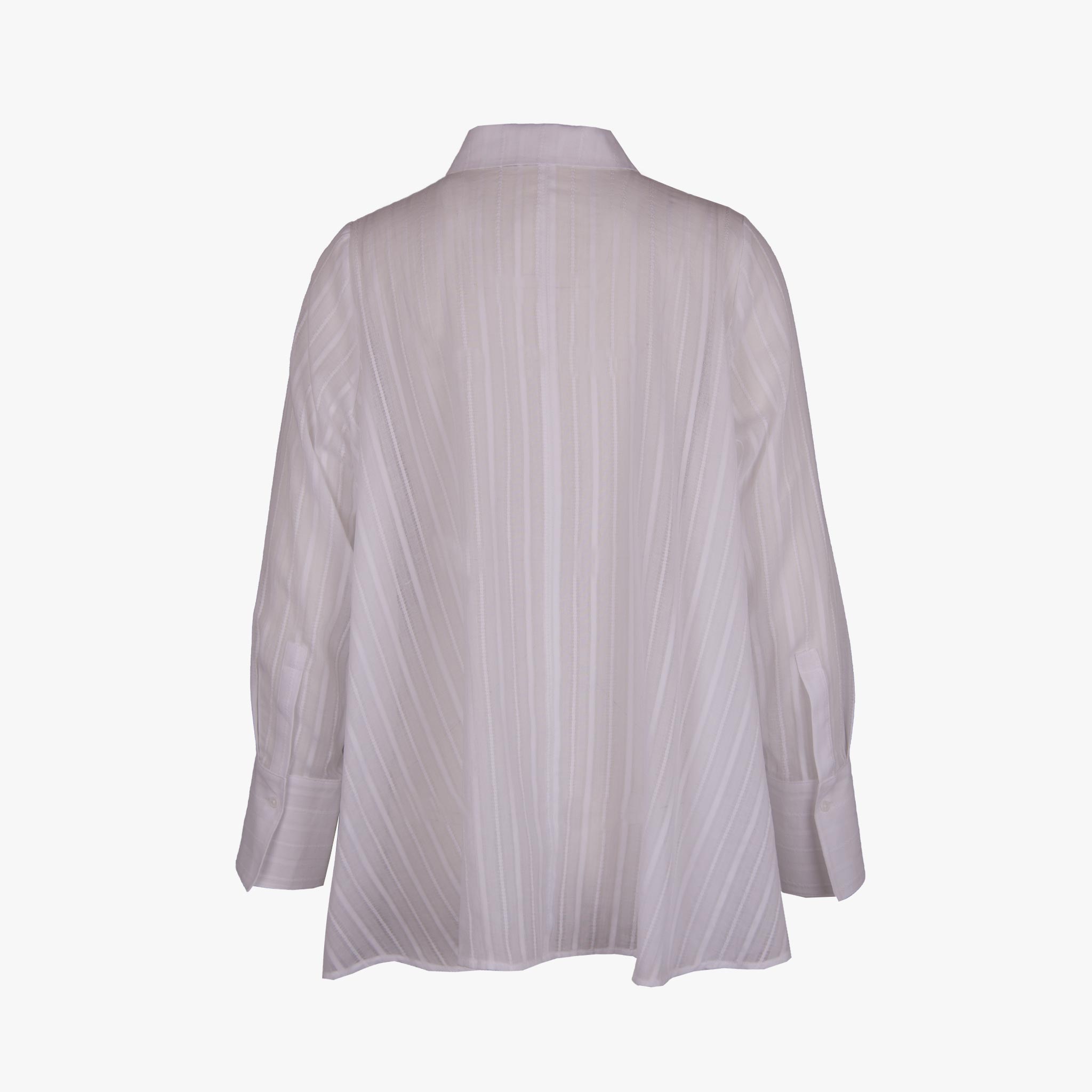 Hana San Bluse Stripes | weiß