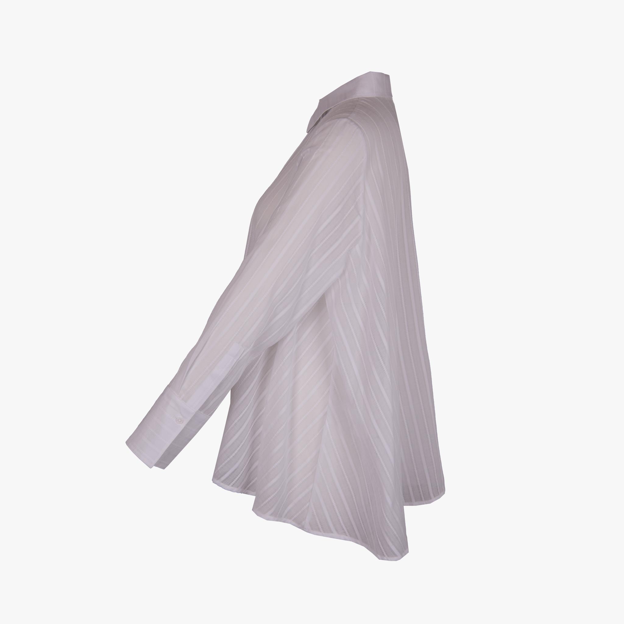 Hana San Bluse Stripes | weiß