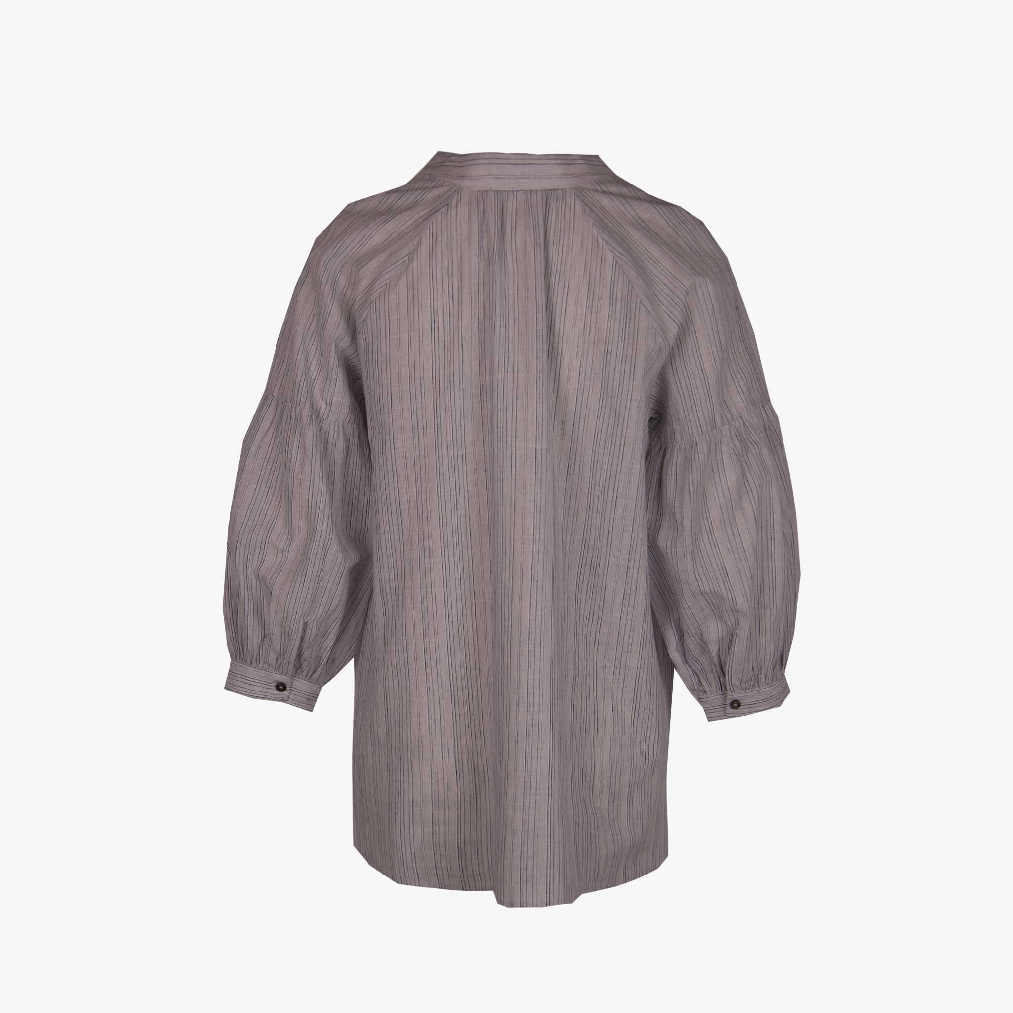 Hana San Schlupfbluse Stripes | blau