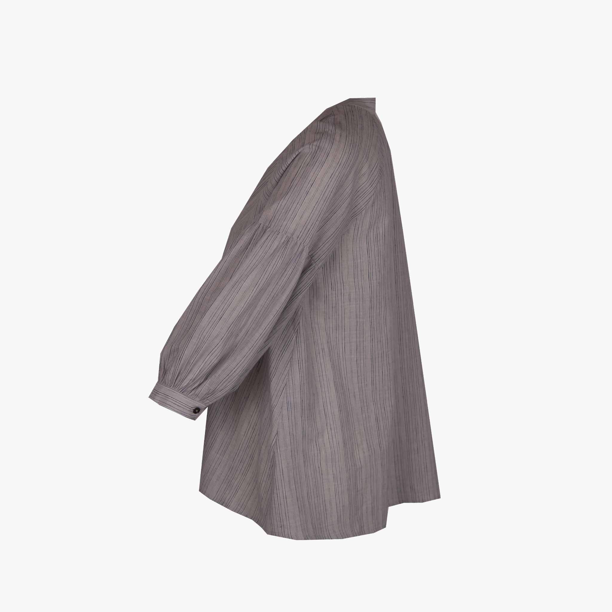Hana San Schlupfbluse Stripes | blau