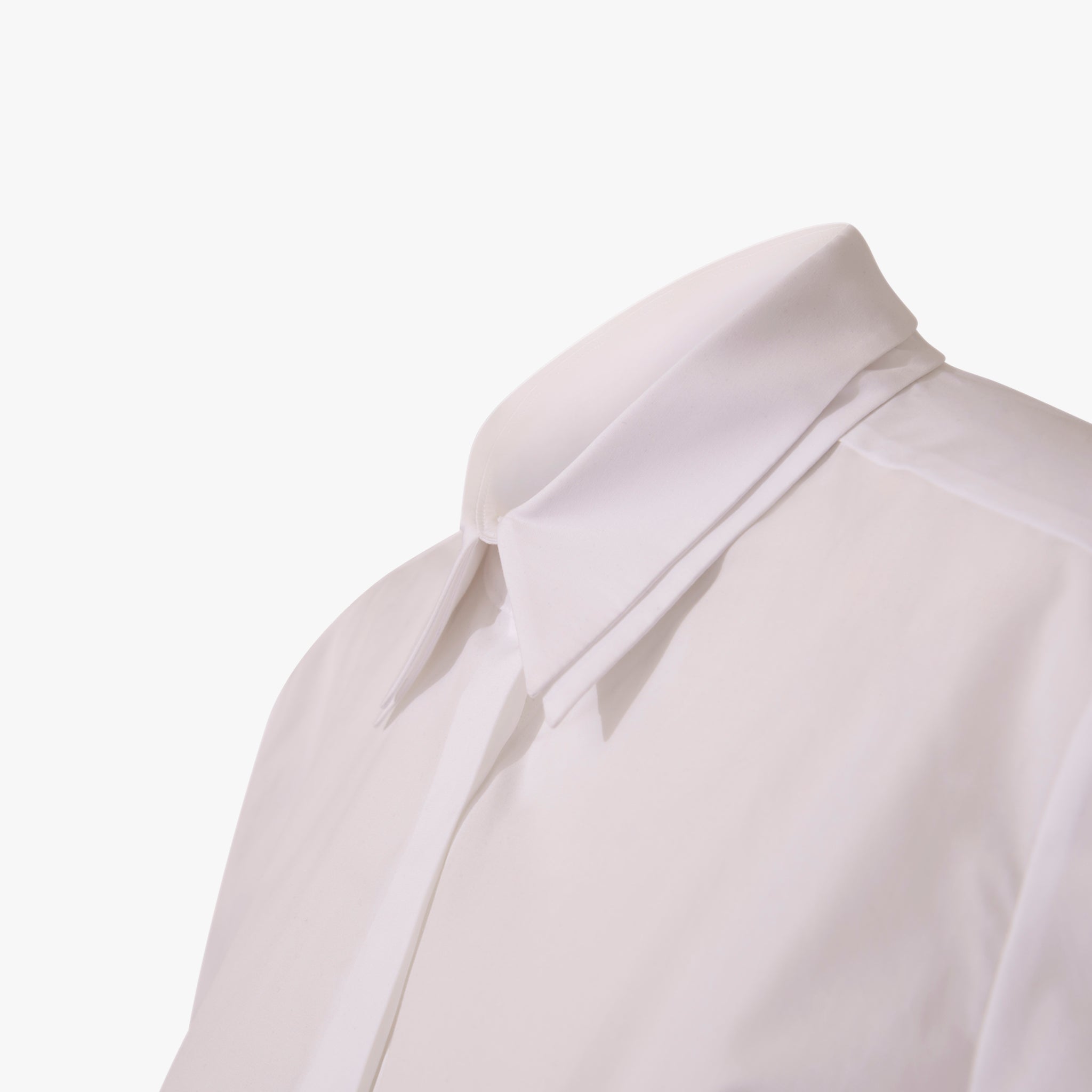 Bluse Doppelkragen | weiß