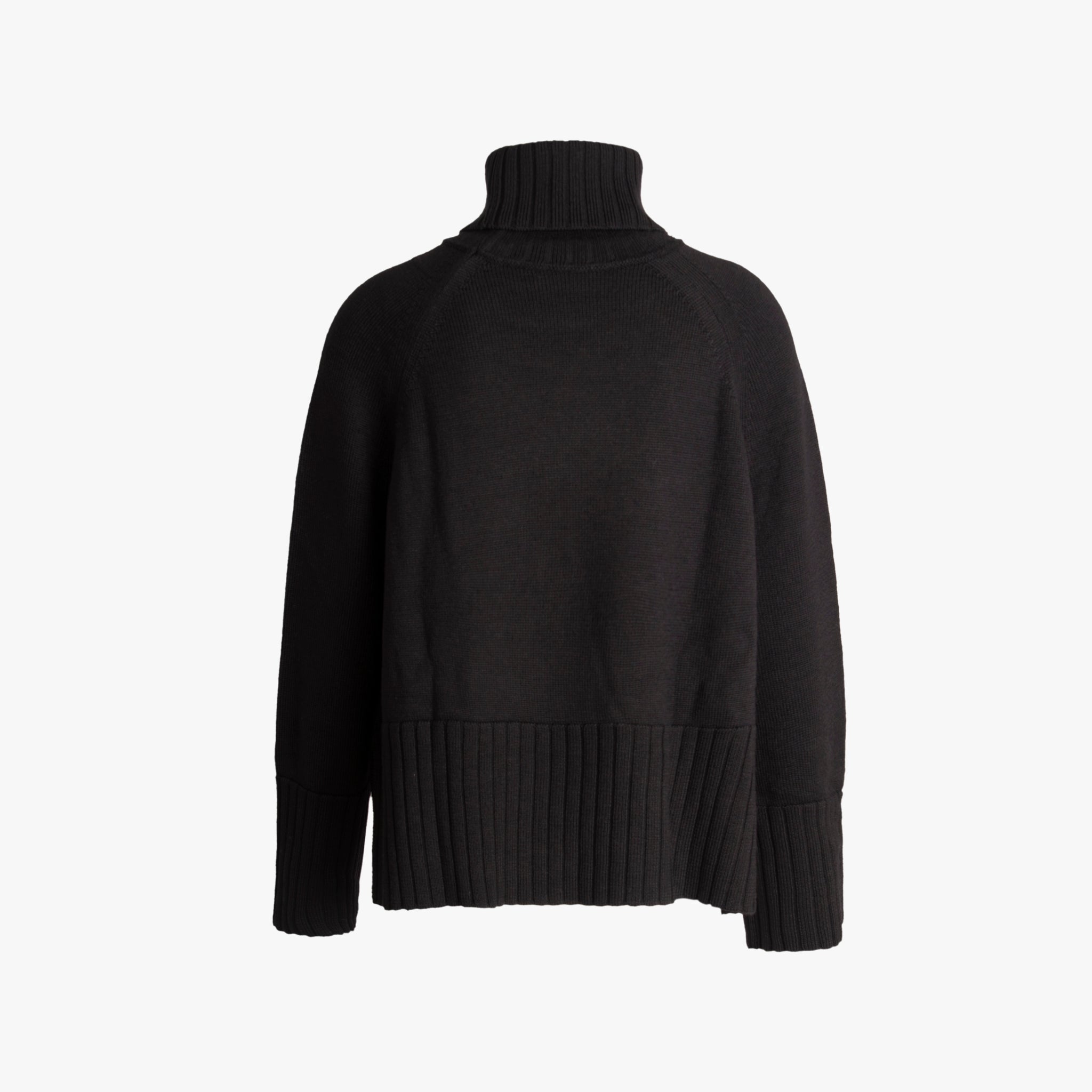Rollkragenpulli lässig | schwarz