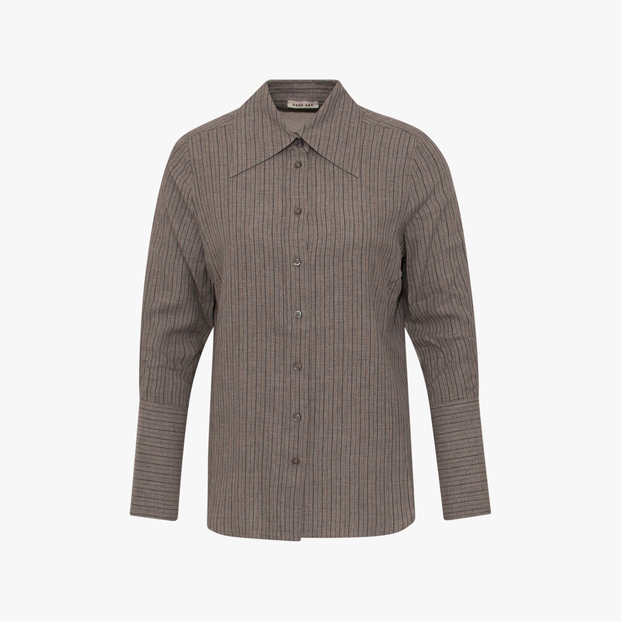 Bluse Streifen | grau