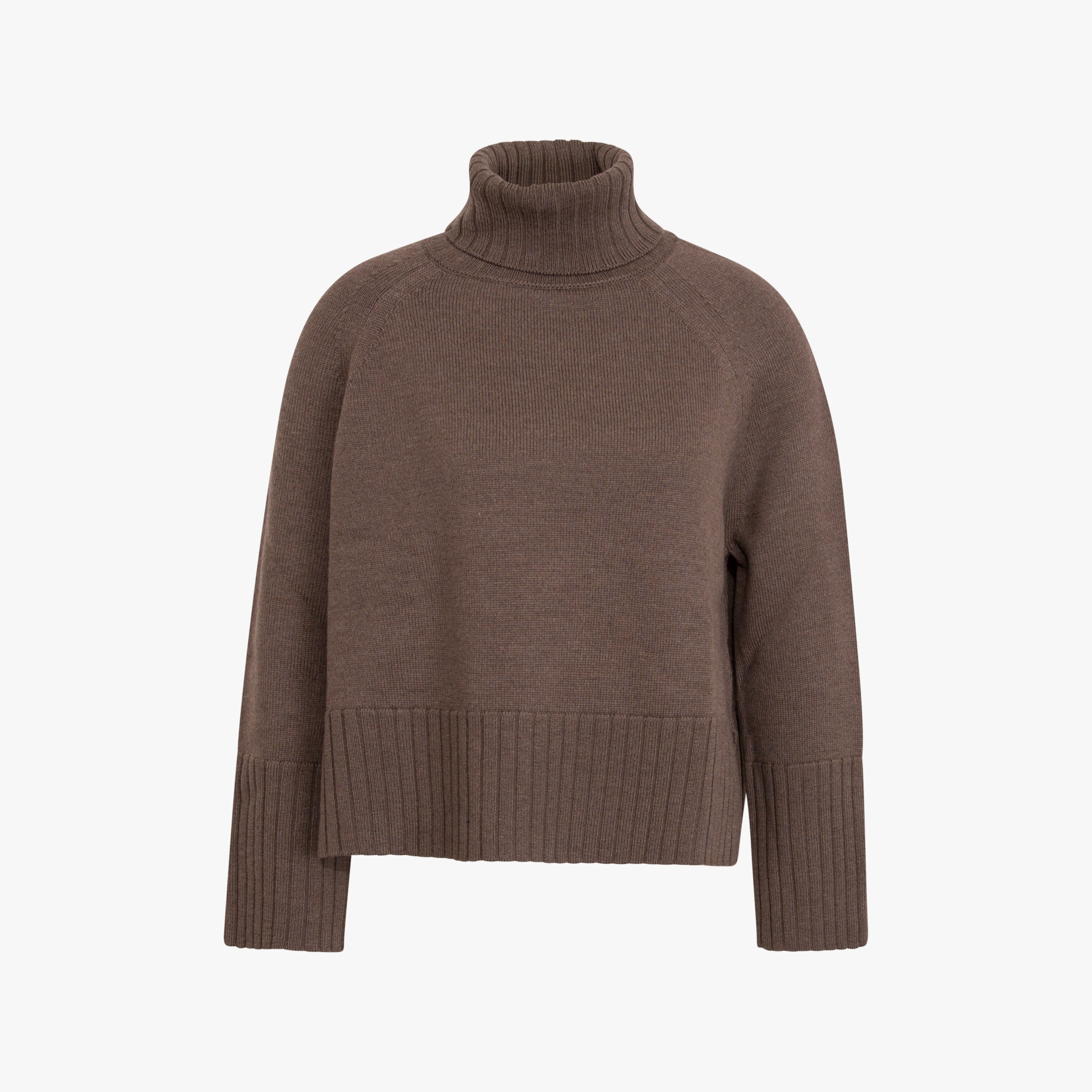 Rollkragenpulli lässig | taupe