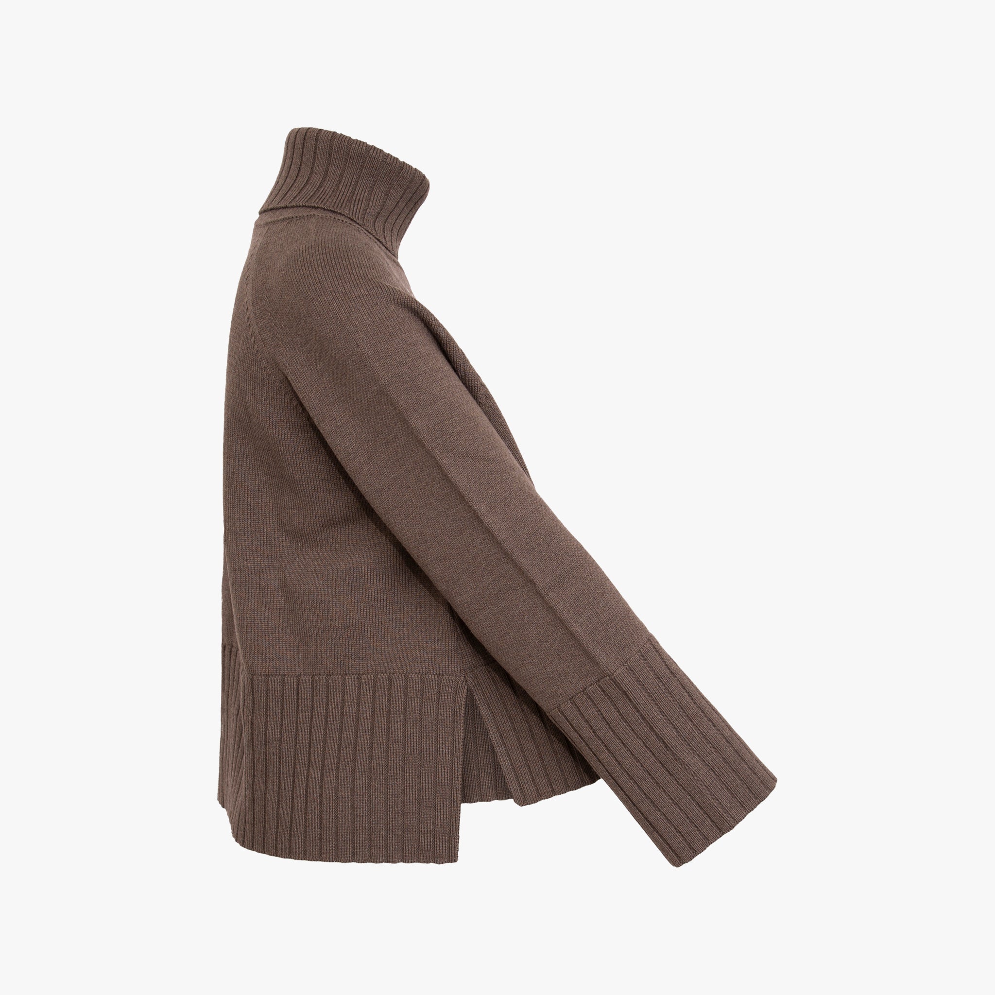 Rollkragenpulli lässig | taupe