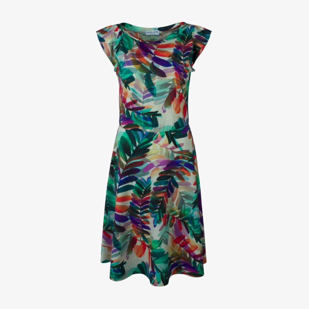 Kleid Leni Leafprint | multicolor