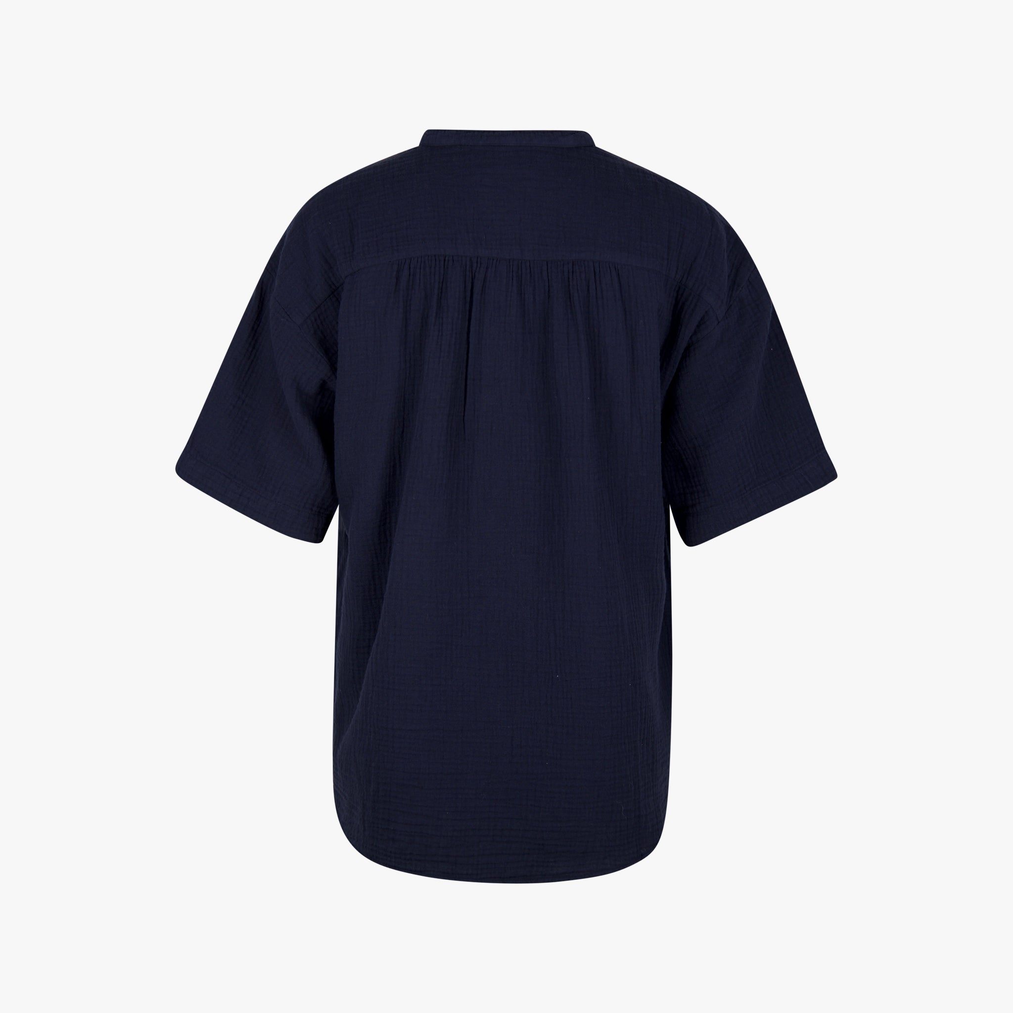 Hartford Stehkragenbluse | nachtblau