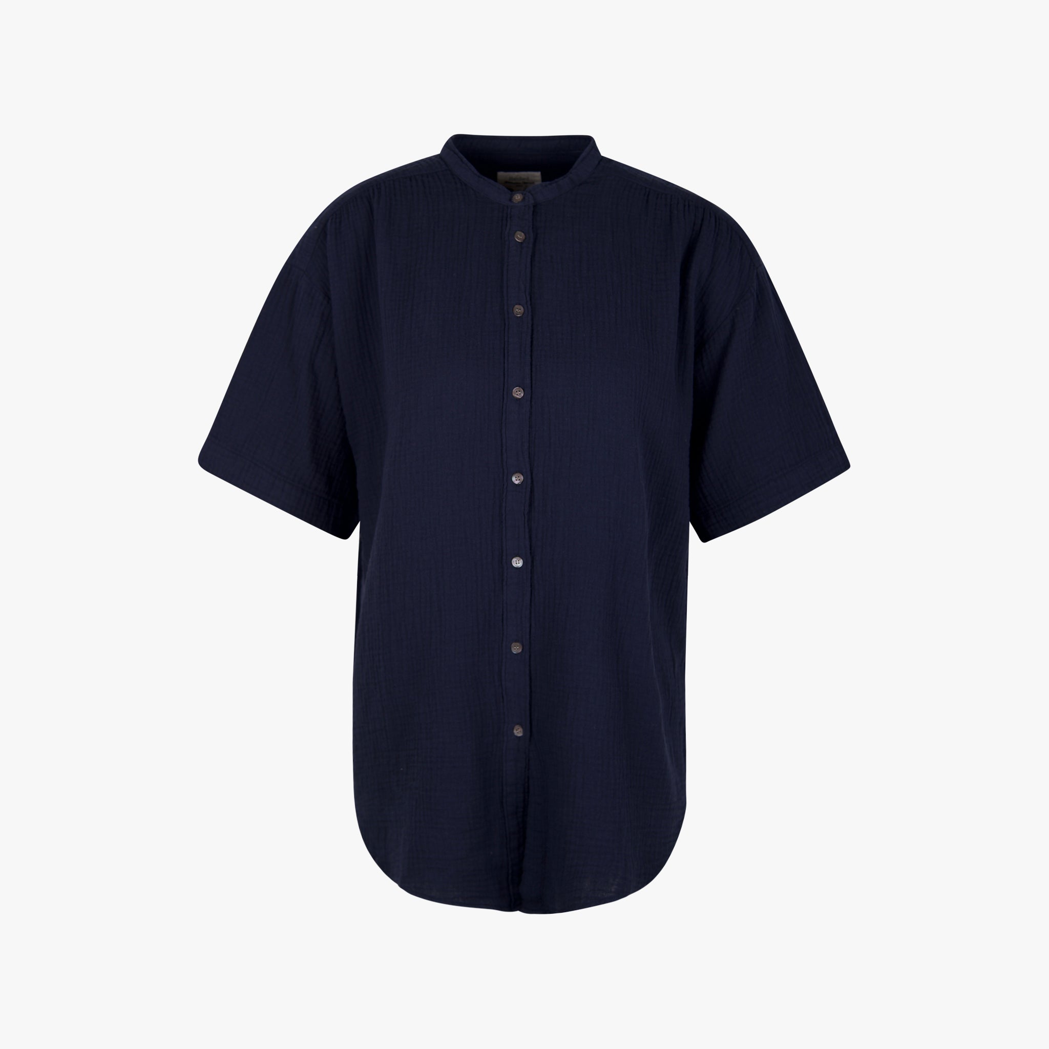 Hartford Stehkragenbluse | nachtblau