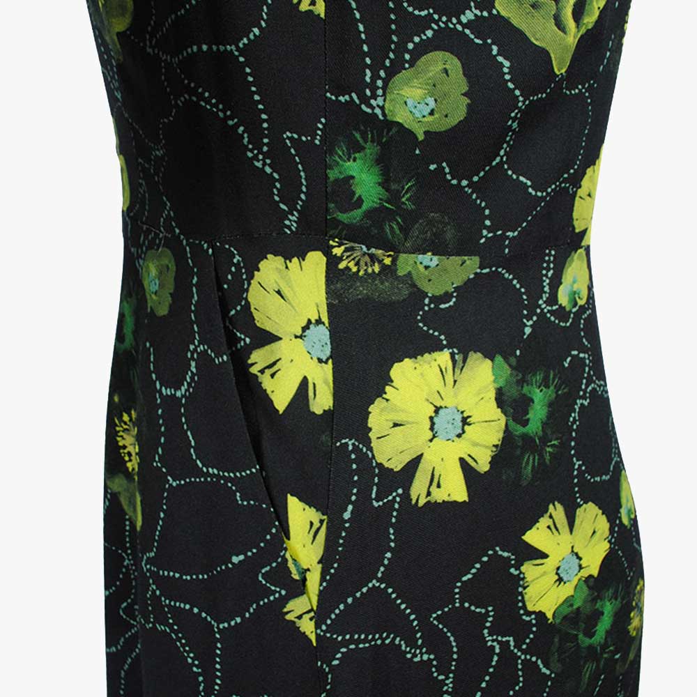 Kleid Mohnprint Dafina | grün