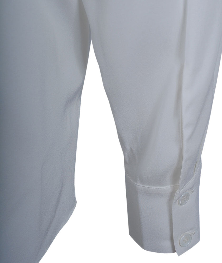 Seidenschlupfbluse uni | offwhite