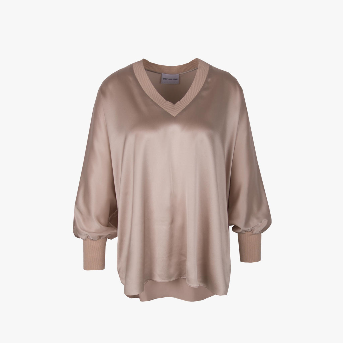 Bluse Strickabschluss