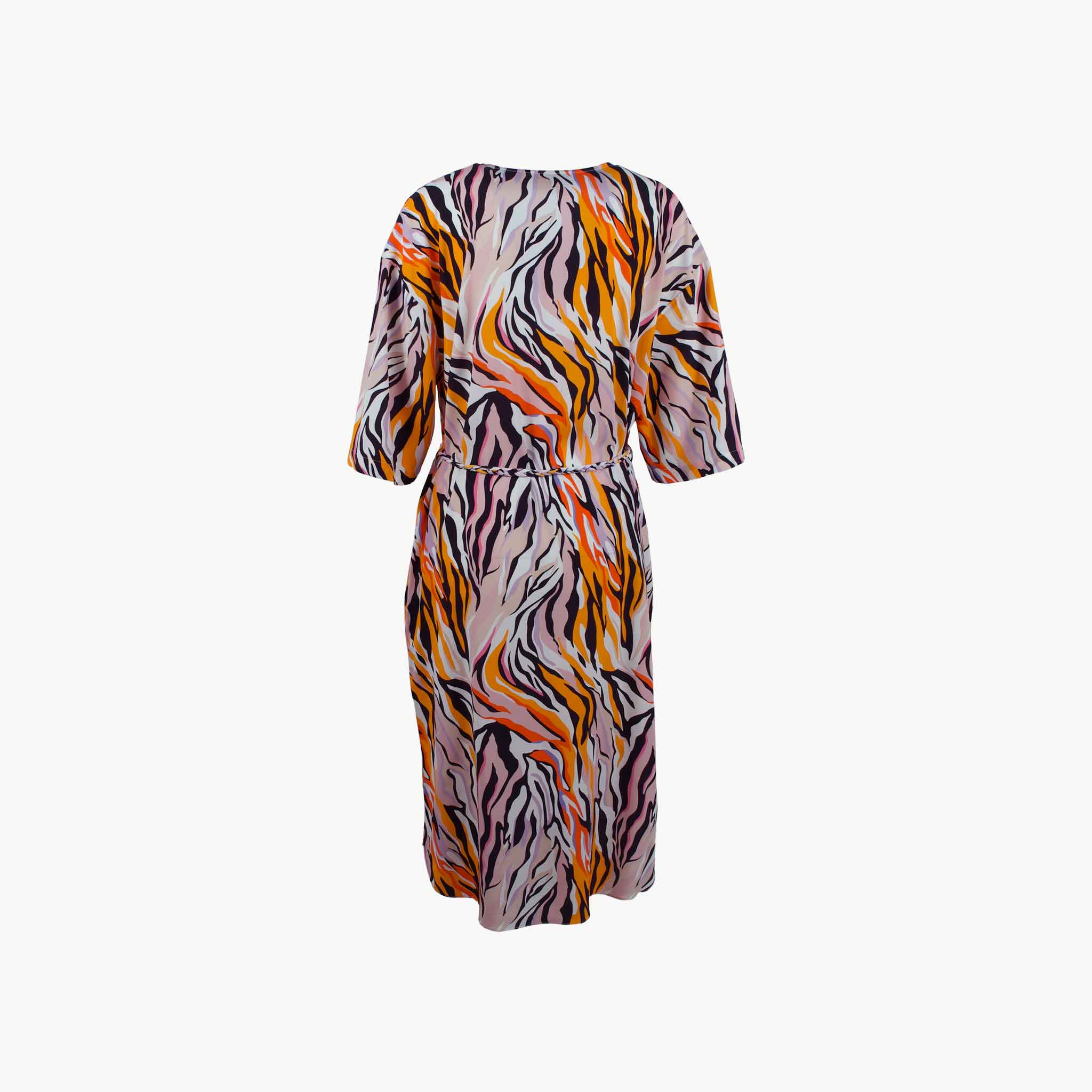 1/2 Kleid Animalprint, Rückenansicht | multicolor