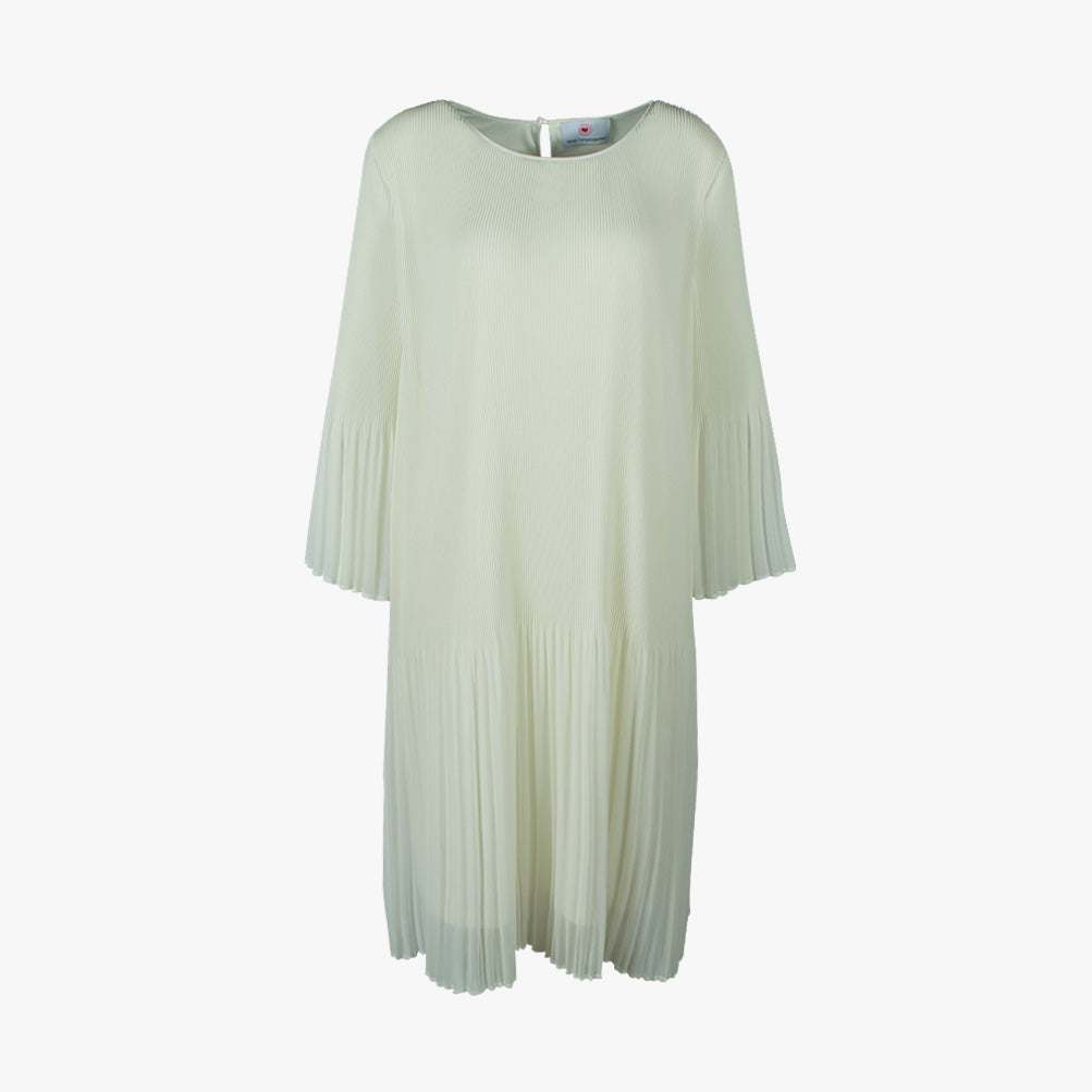 Kleid Plissee (offwhite, 32) | offwhite