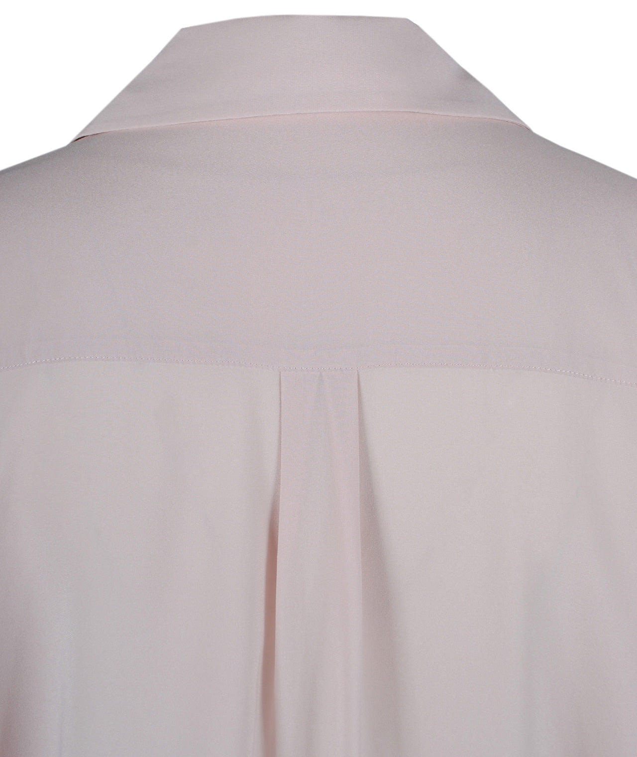 Longbluse Seide uni | rose