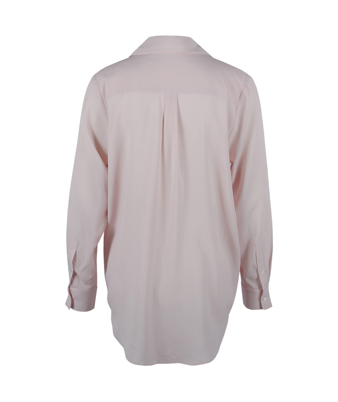 Longbluse Seide uni | rose