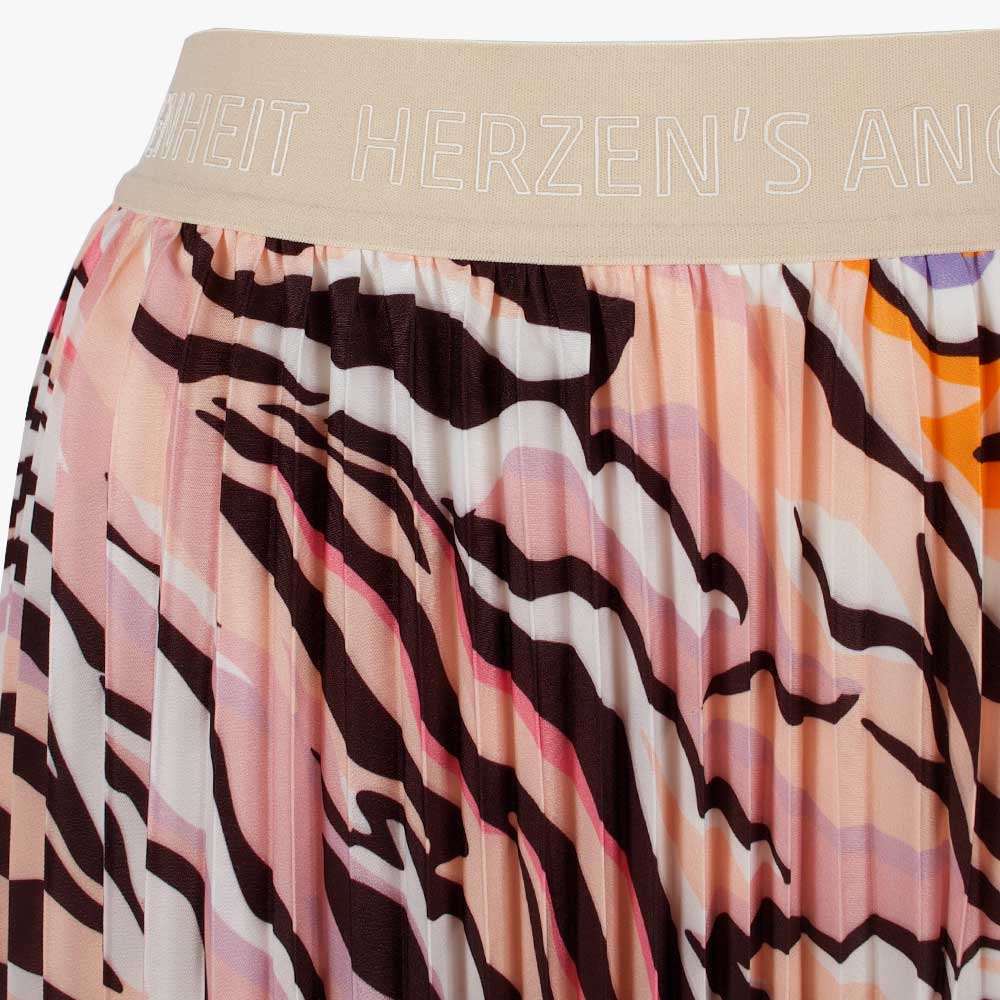 Plisseerock Animalprint | multicolor