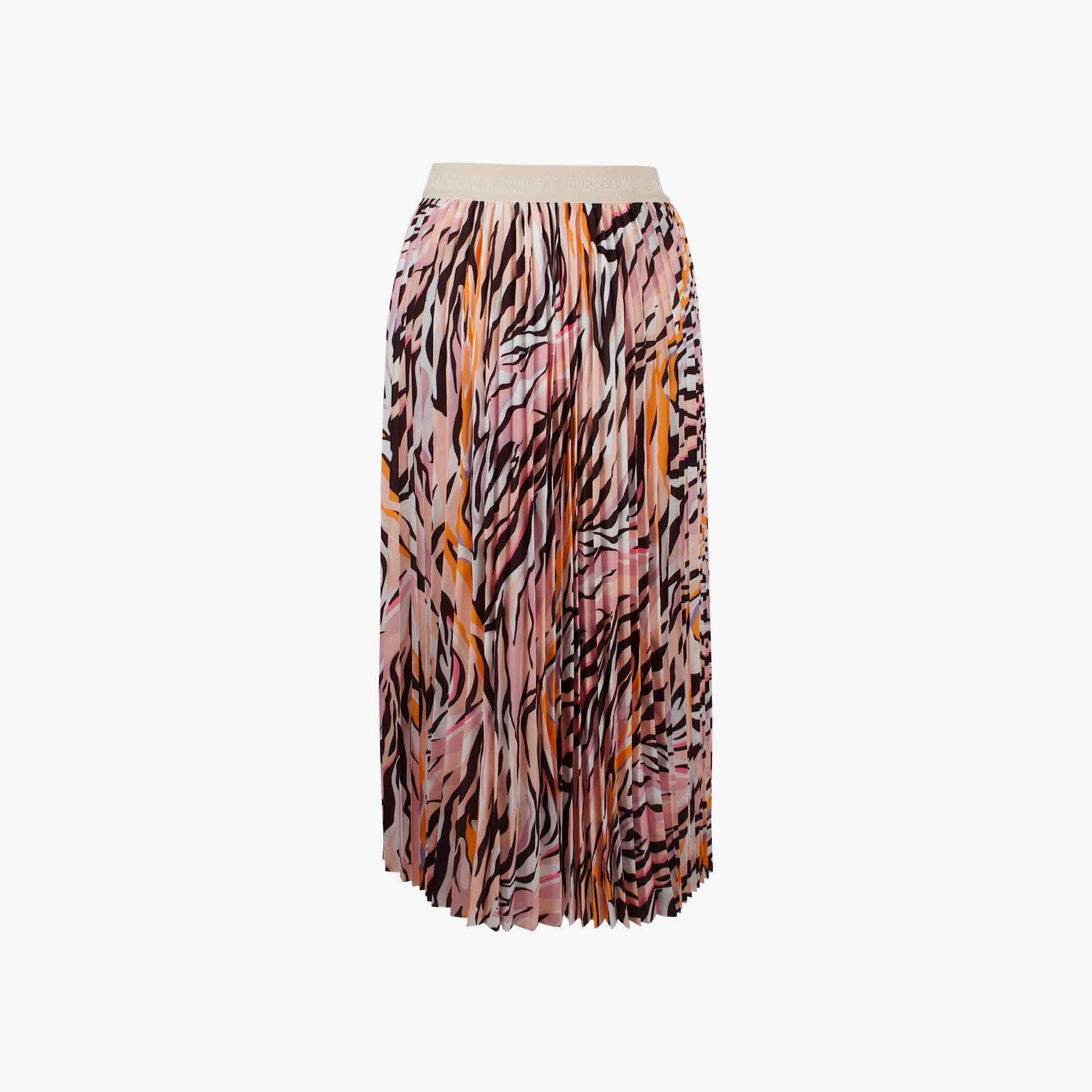 Plisseerock Animalprint | multicolor