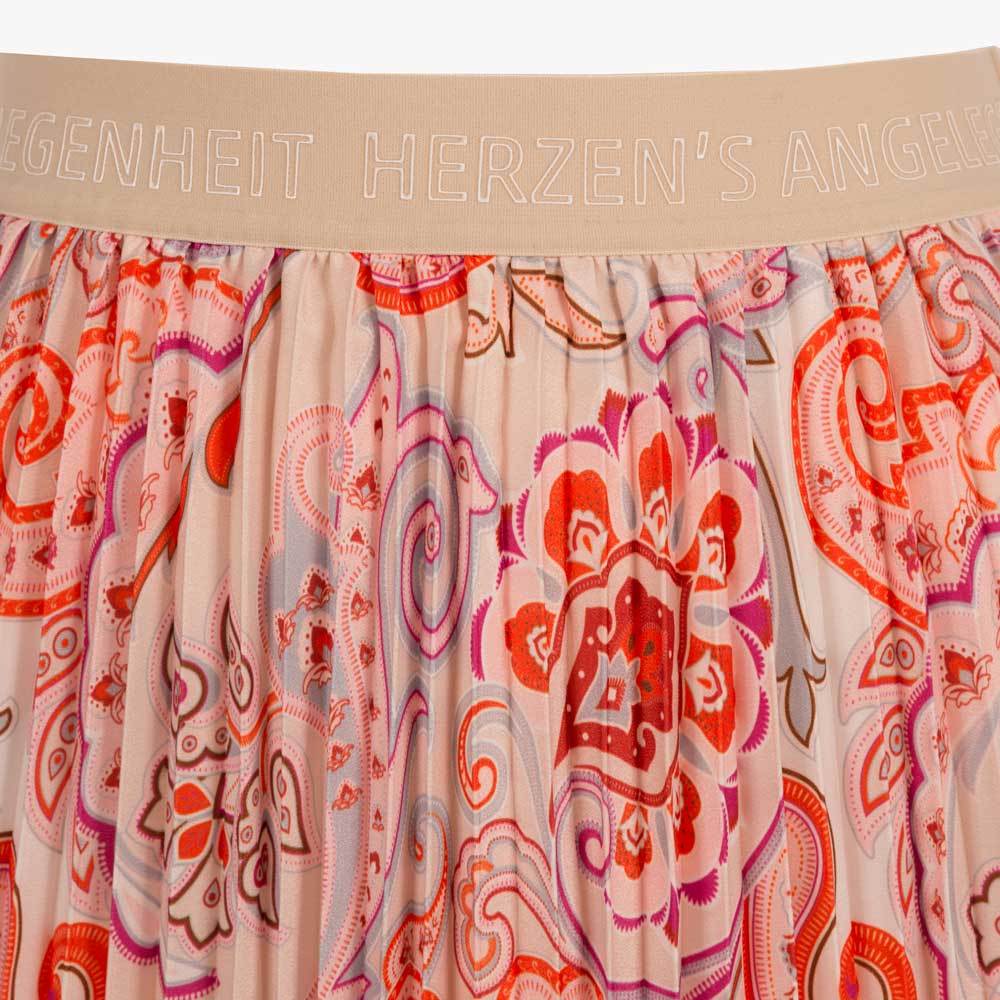 Herzensangelegenheit Plisseerock Print | multicolor