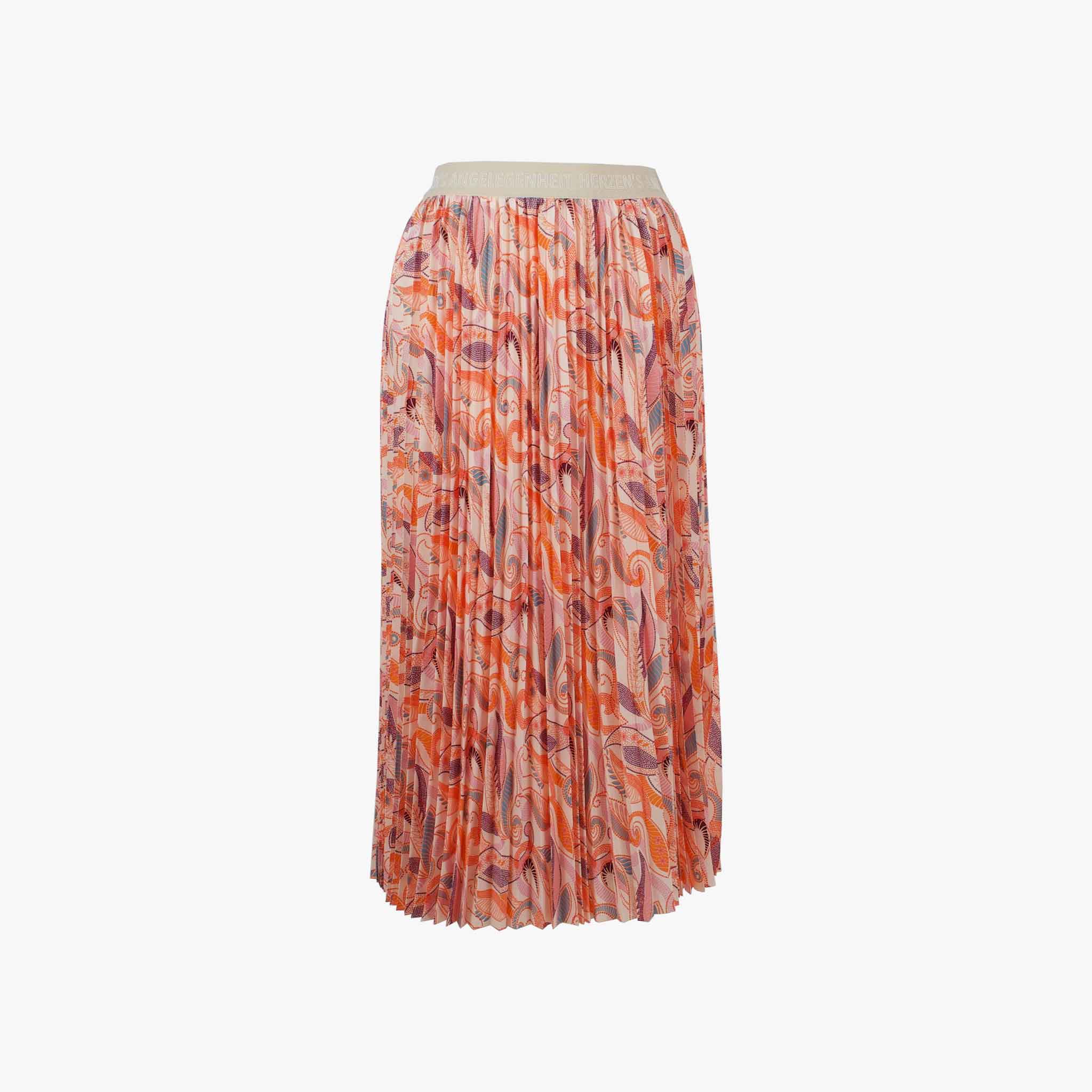 Plisseerock Print | multicolor
