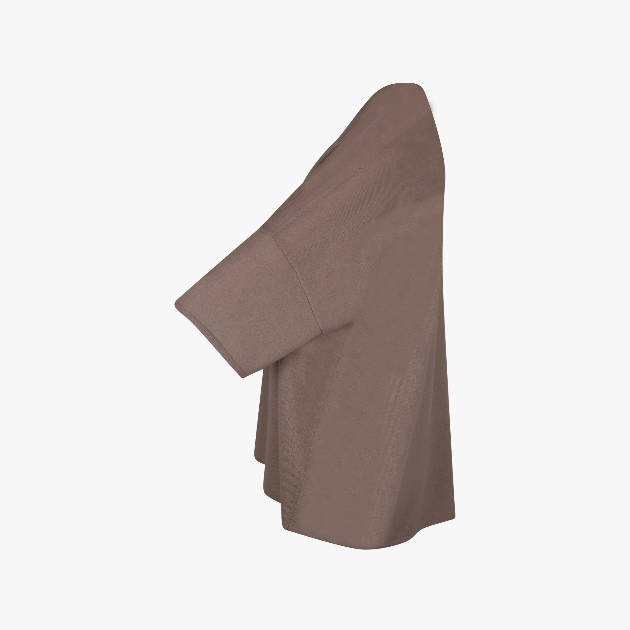 Herzensangelegenheit Ponchojacke Cashmere | stein