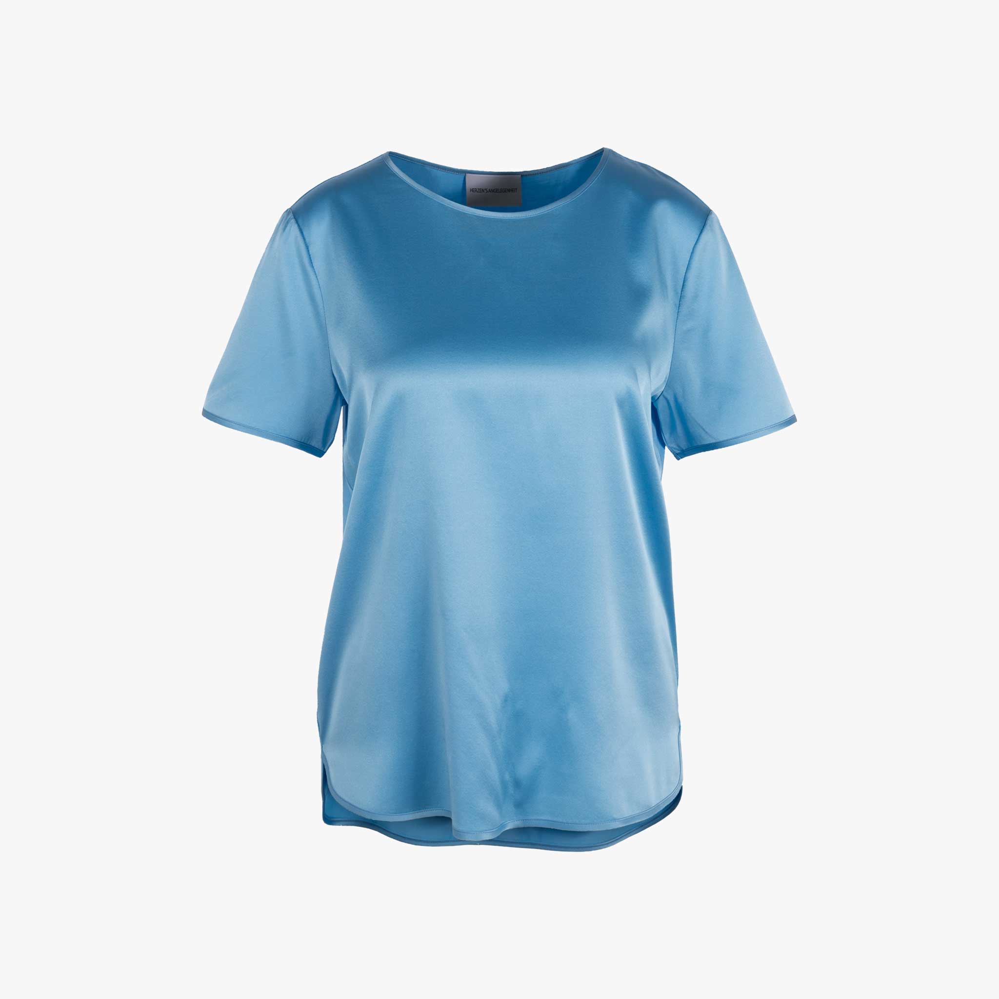 Herzensangelegenheit RH-Blusenshirt uni | hellblau