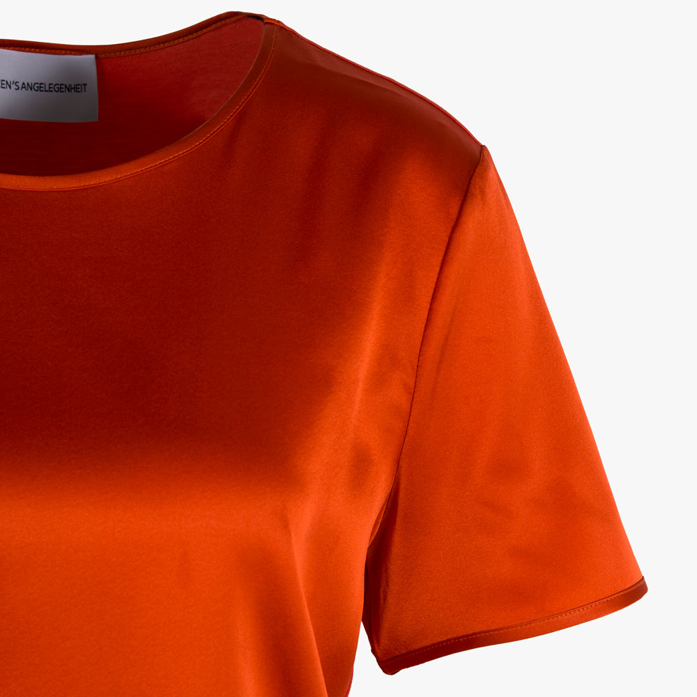 Herzensangelegenheit RH-Blusenshirt uni | rost