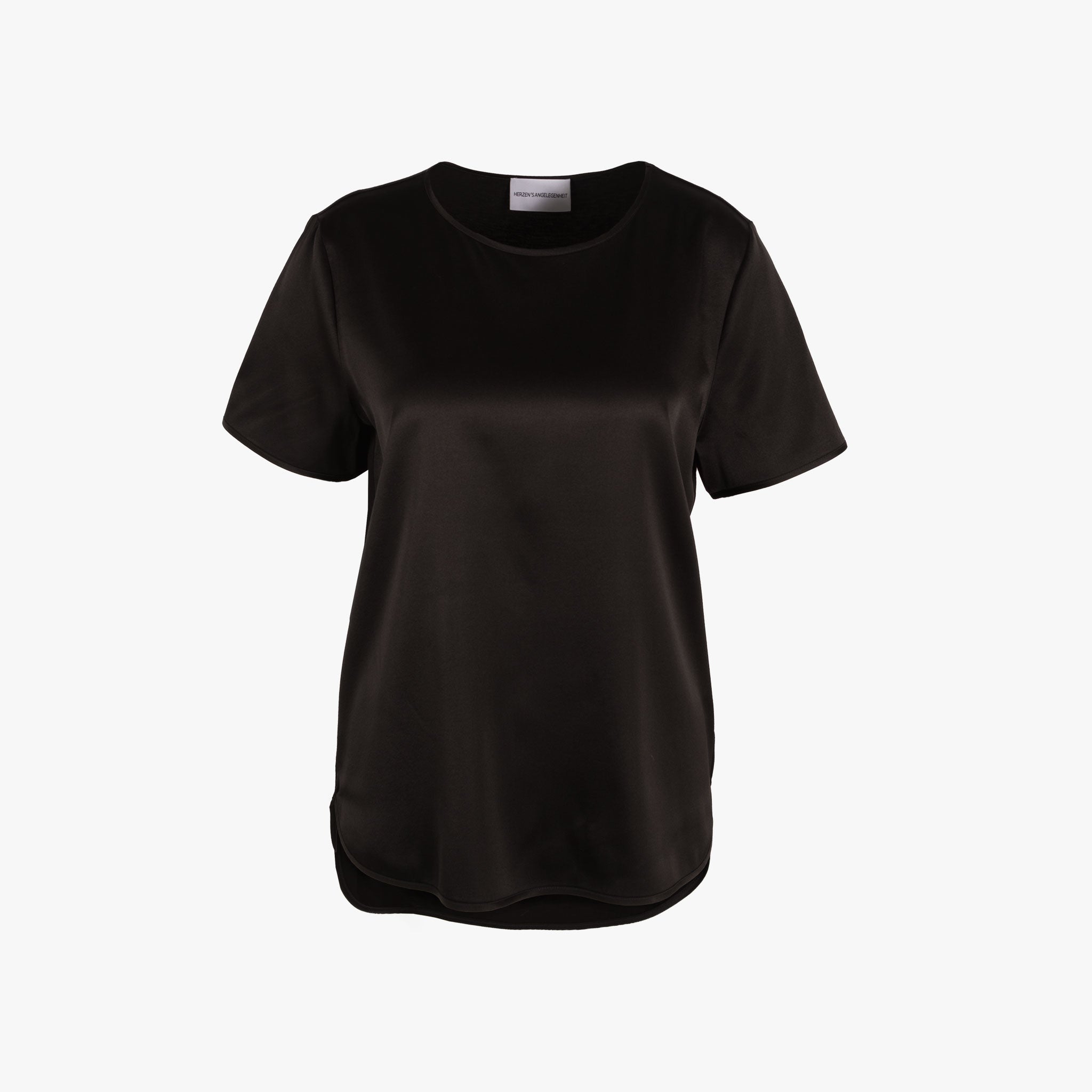 Herzensangelegenheit RH-Blusenshirt uni | schwarz