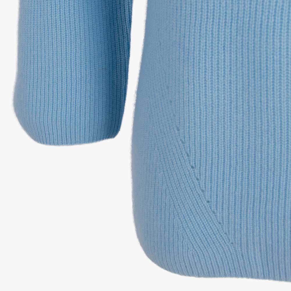 Herzensangelegenheit Rippenpulli uni | hellblau