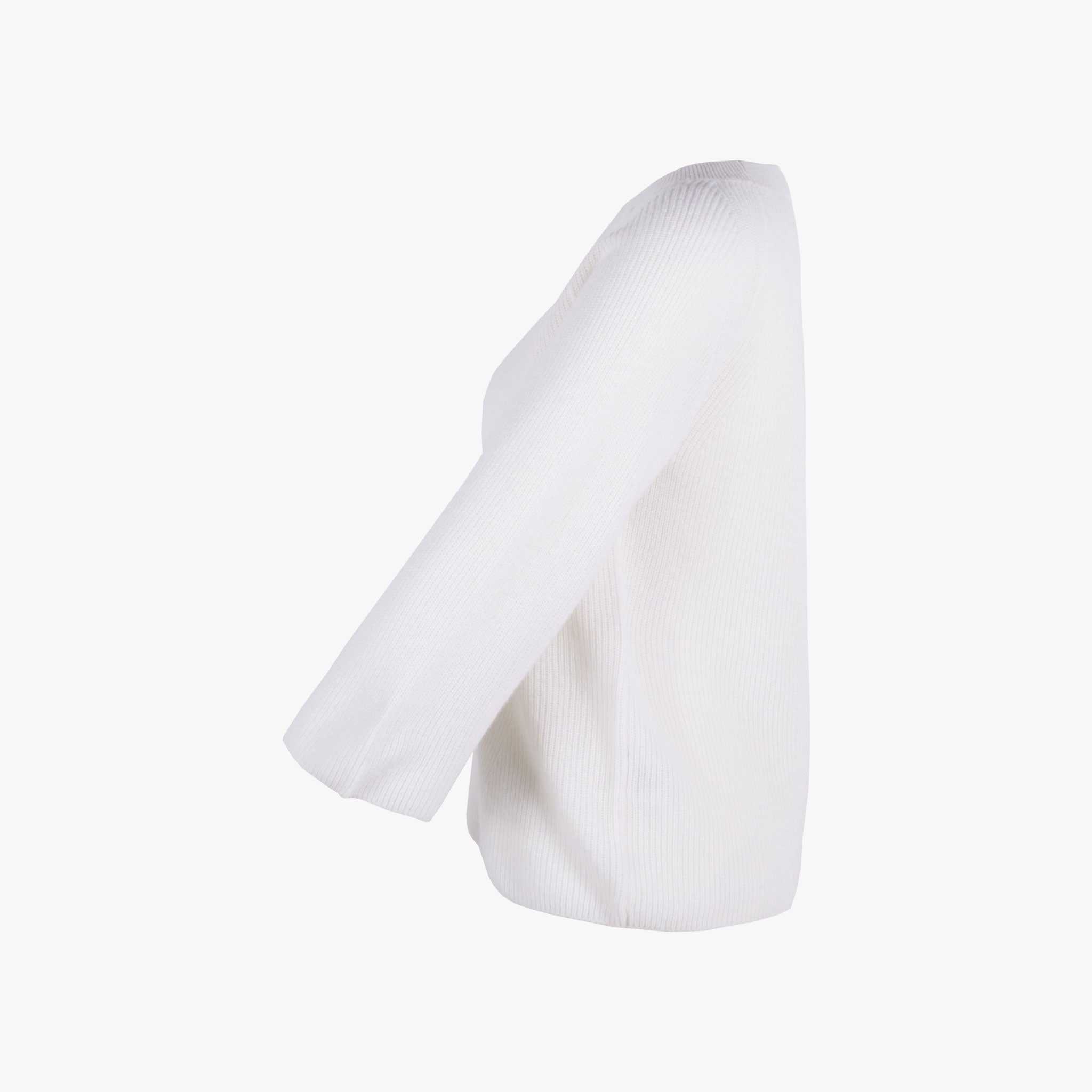 Herzensangelegenheit Rippenpulli uni | offwhite