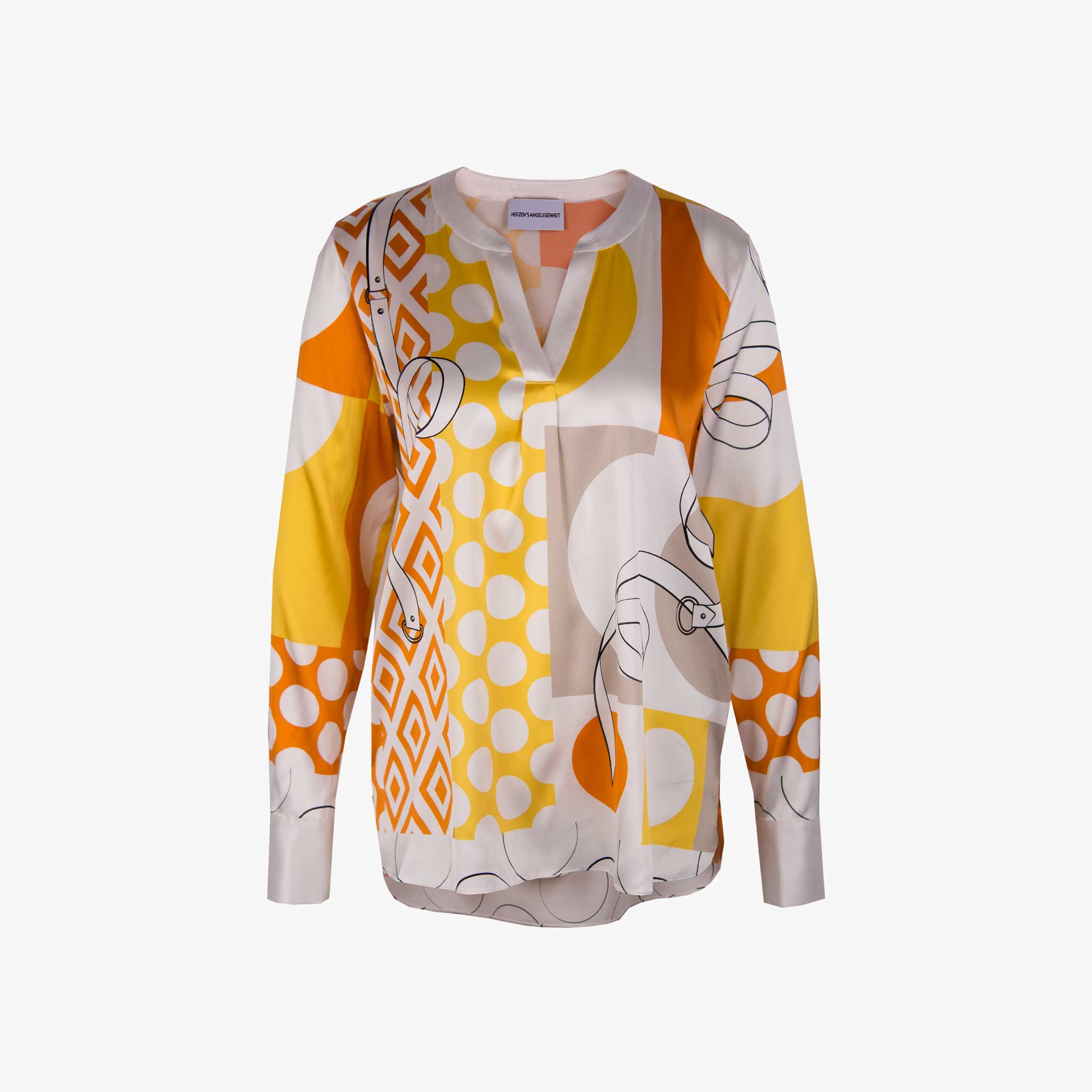 Herzensangelegenheit Schlupfbluse Print | multicolor