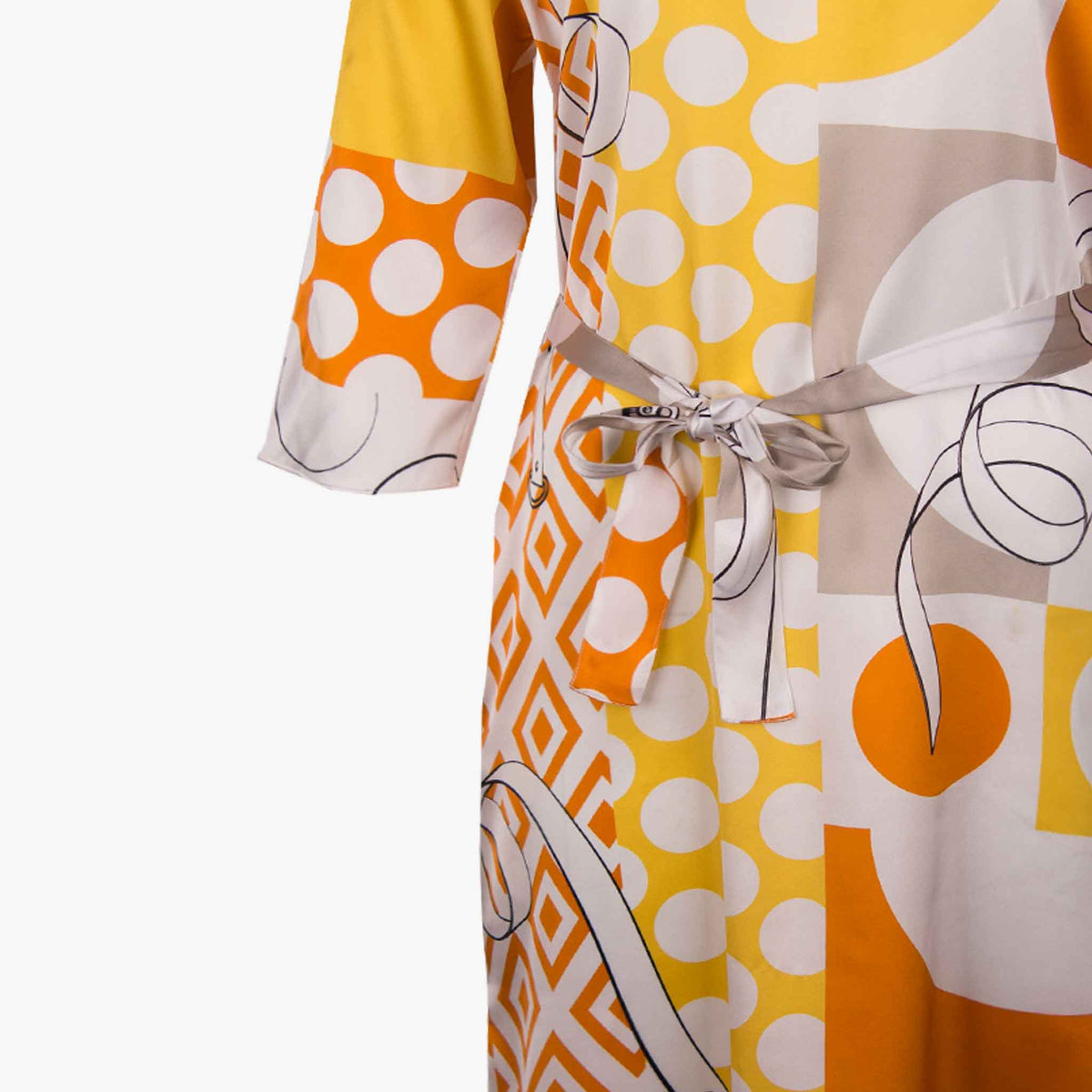 Herzensangelegenheit Seidenkleid | multicolor