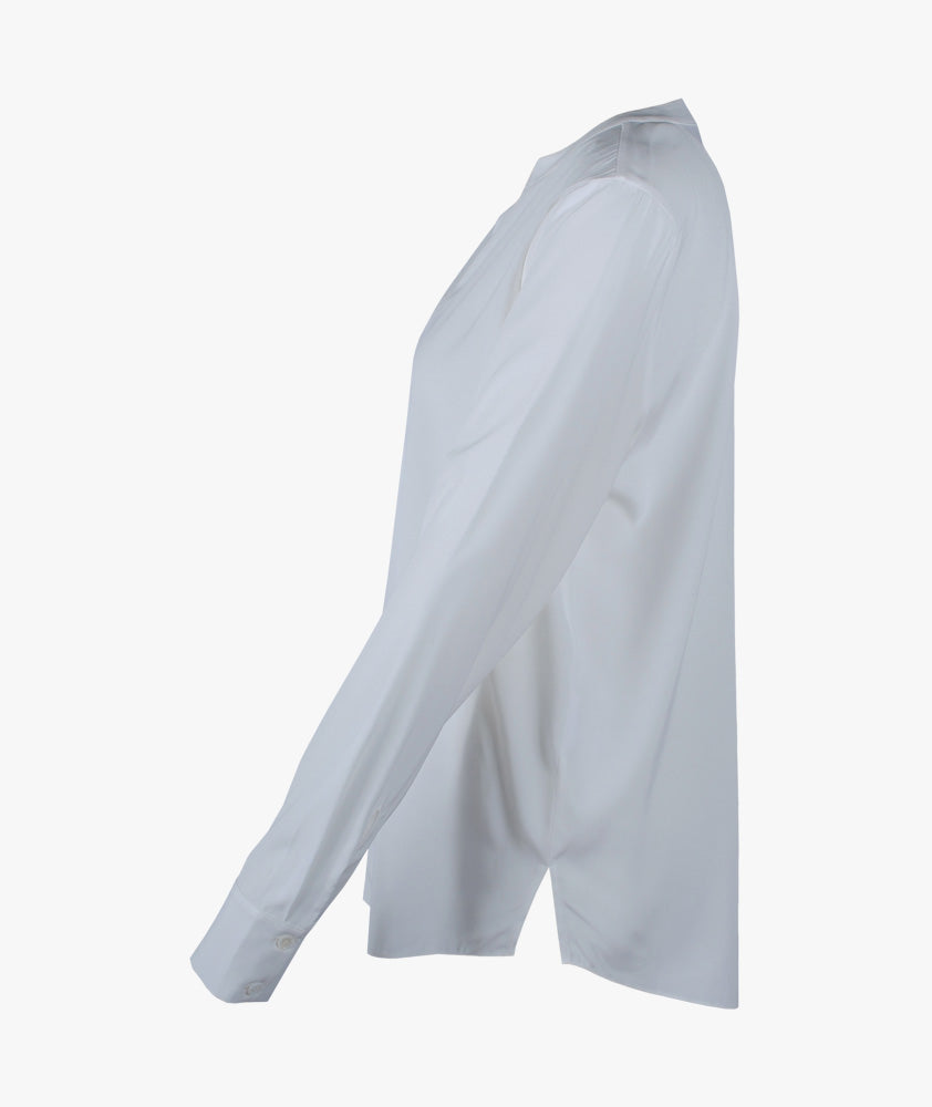 Seidenschlupfbluse uni | offwhite