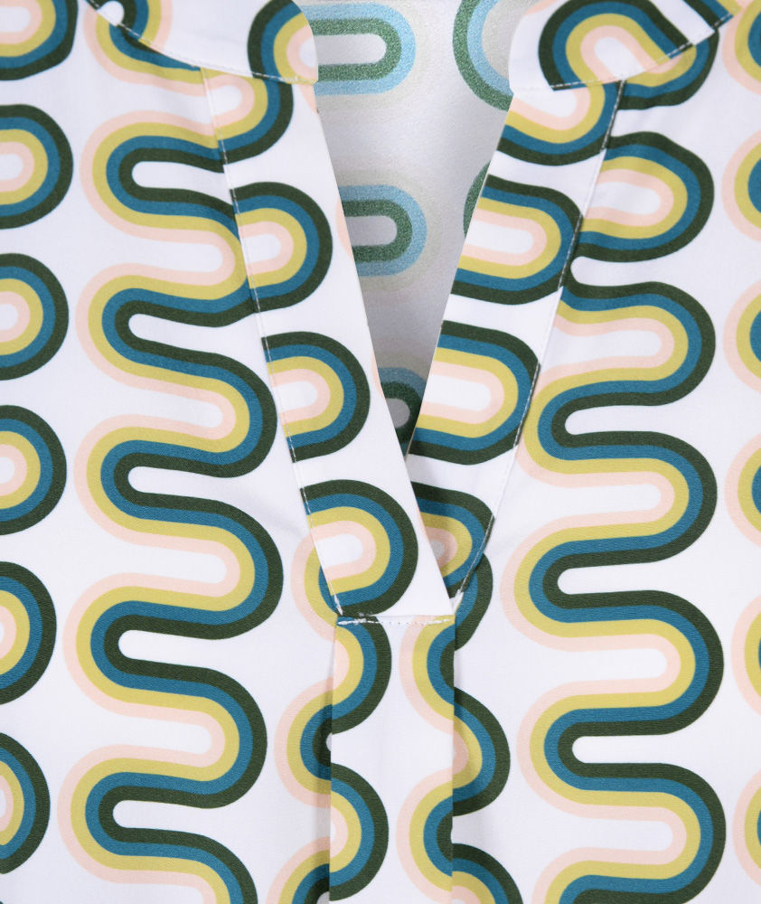 Seidenstretchbluse Print (multicolor, 32) | multicolor